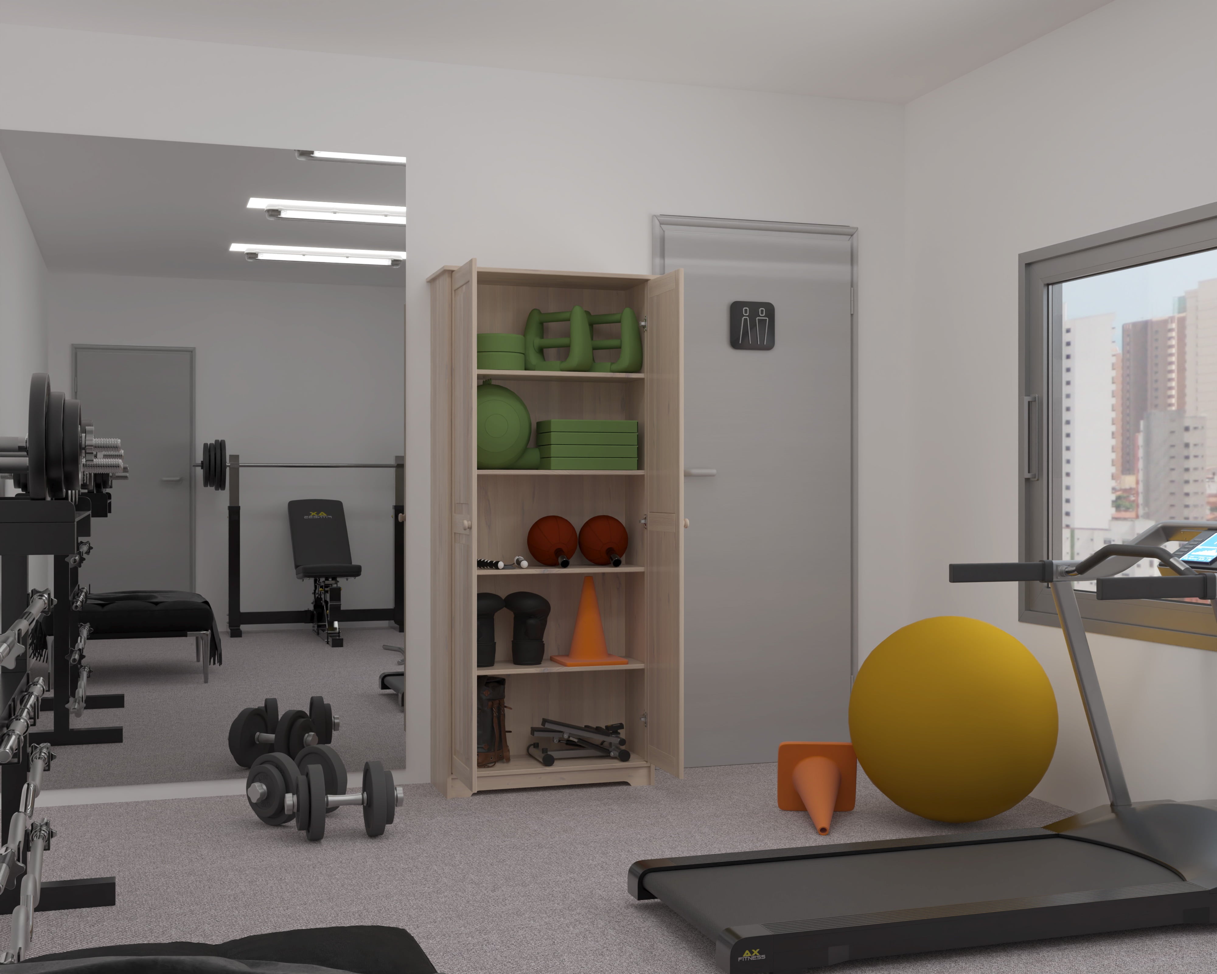 Armario despensa de madera maciza, armario independiente para cocina, clóset con estantes