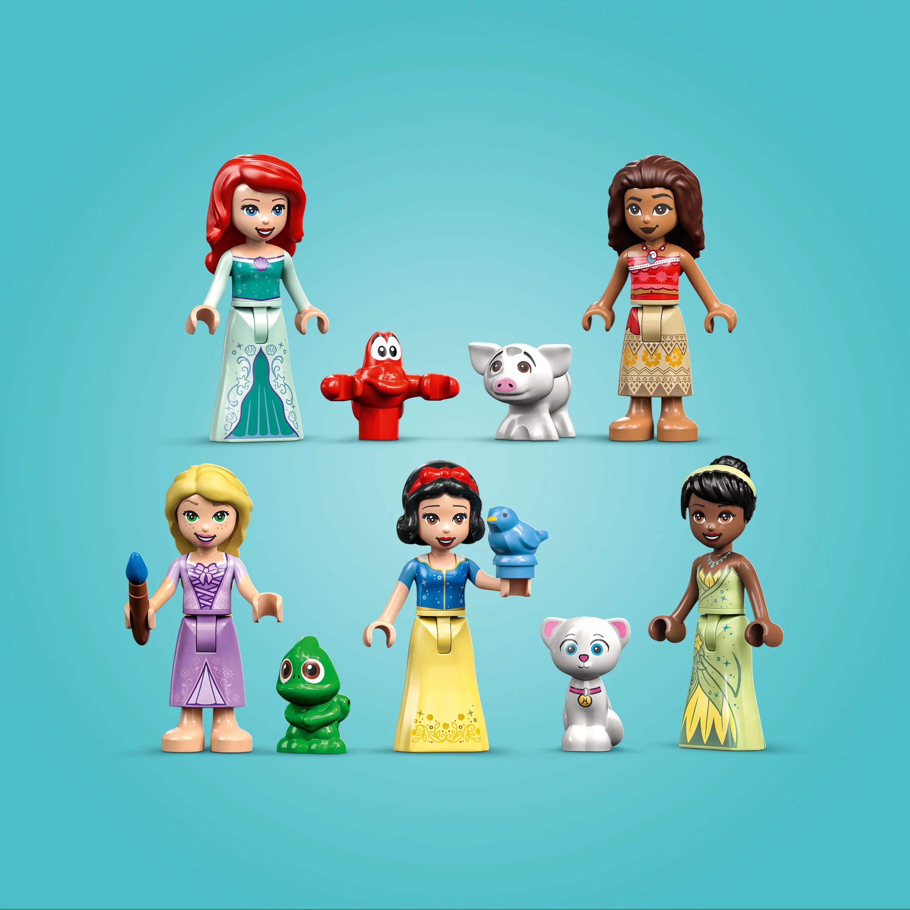 LEGO Disney Princess Castillo de Aventuras Definitivo, Juguete de Construcción del Castillo de Disney, Incluye 5 Mini Muñecas de Princesas Disney: Ariel, Rapunzel y Blancanieves, Regalo de Disney para Niños y Niñas, 43205