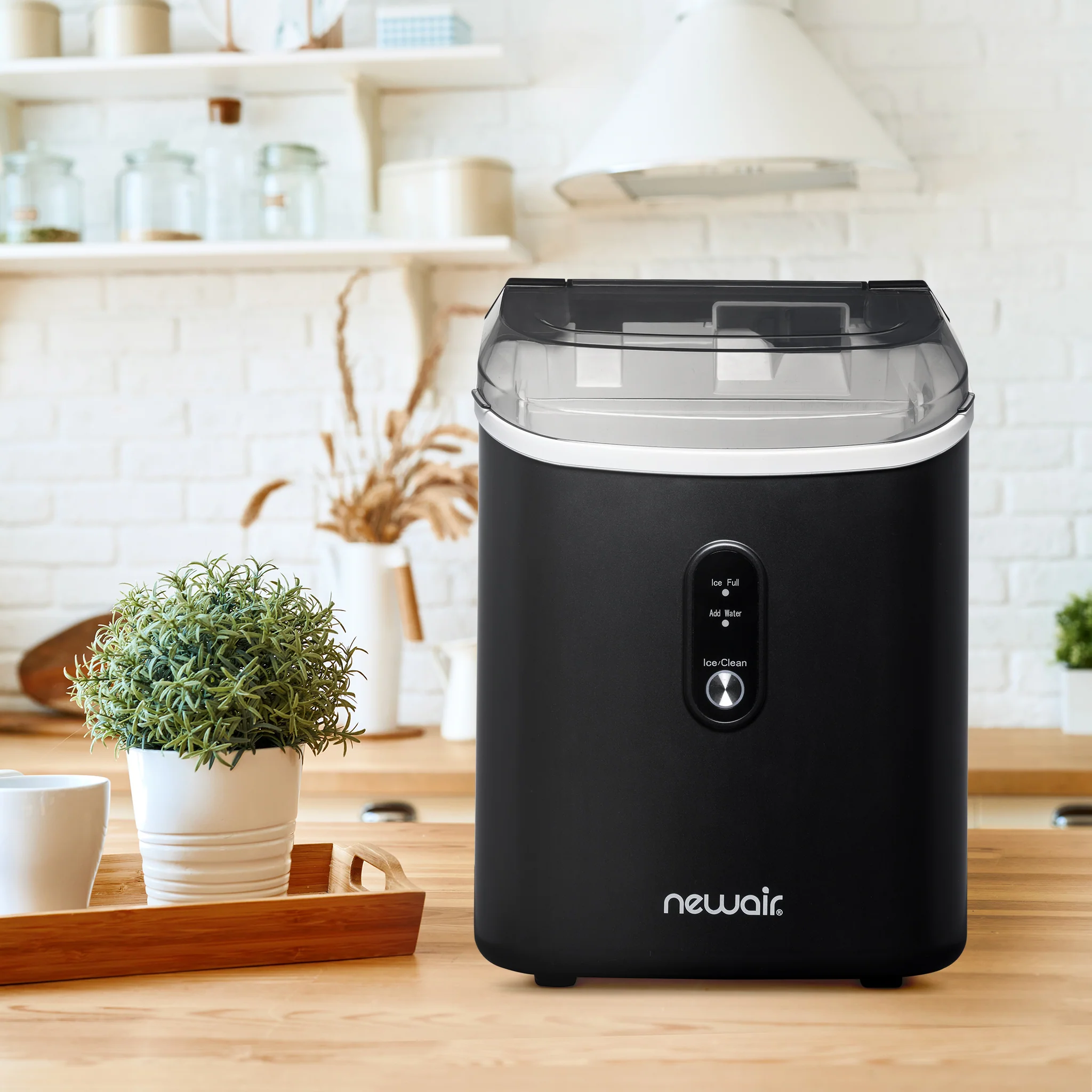 2025 Máquina de Hielo en Trozos de Mostrador Newair® – 33 lb/día