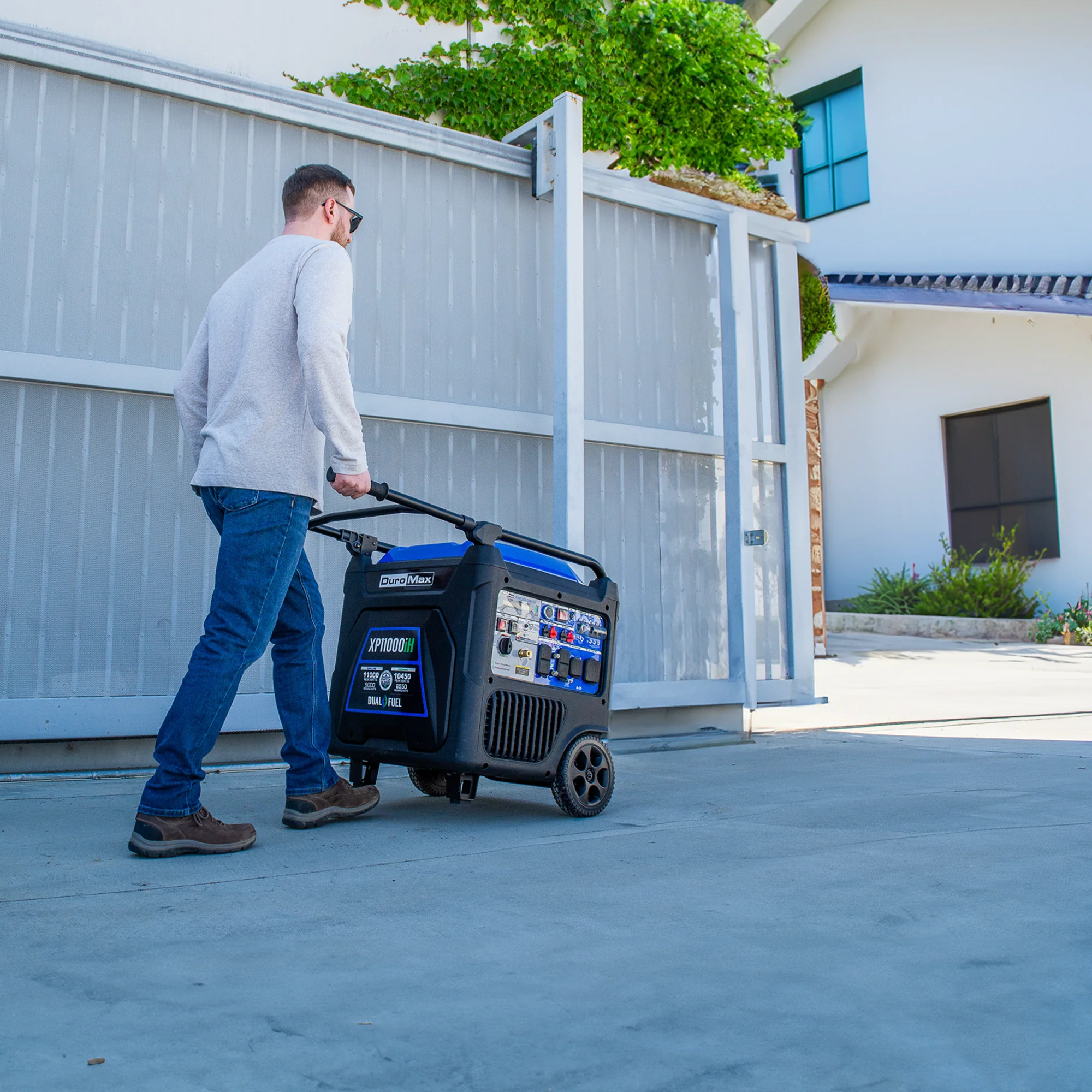 2025 Generador Inverter Portátil Bifuel 11 000 W con Alerta de CO