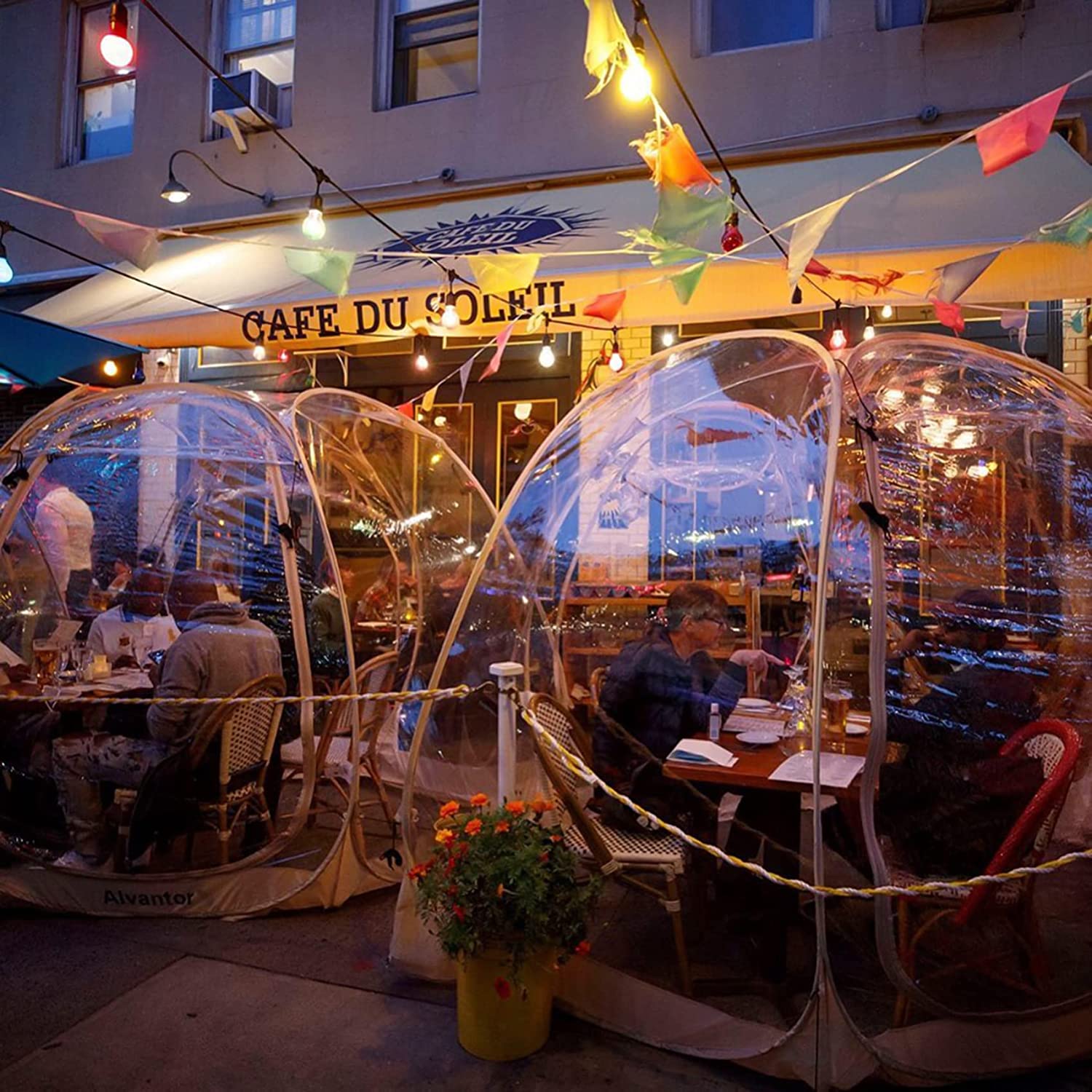 2025 Alvantor Burbuja Tienda Gazebo Pop Up, Refugio Tipo Igloo para 8-10 Personas, Carpa de Jardín y Patio