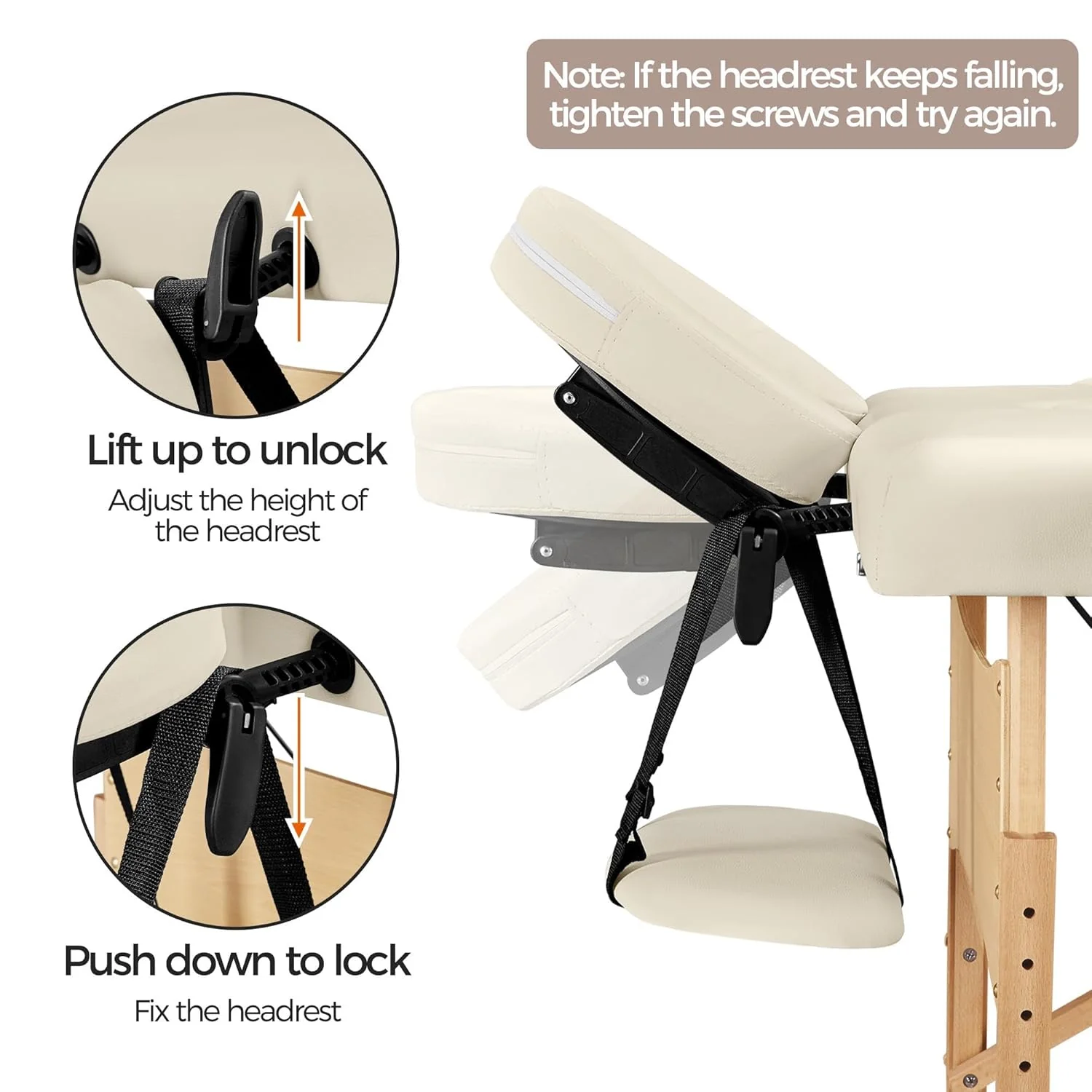 Mesa de Masajes Yaheetech – Mesa Plegable Portátil para Tratamientos, Pestañas, Spa – Mesa de Masaje Ajustable en 2 Secciones con Bolsa No Tejida, 24 pulgadas, Negra