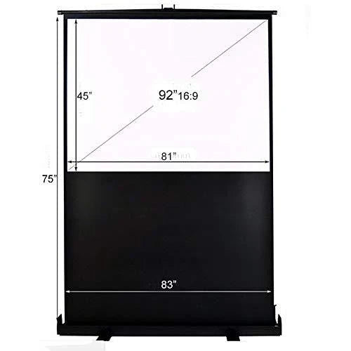 MaxStar Screens Pantalla Proyector Portátil de Suelo Plegable 92