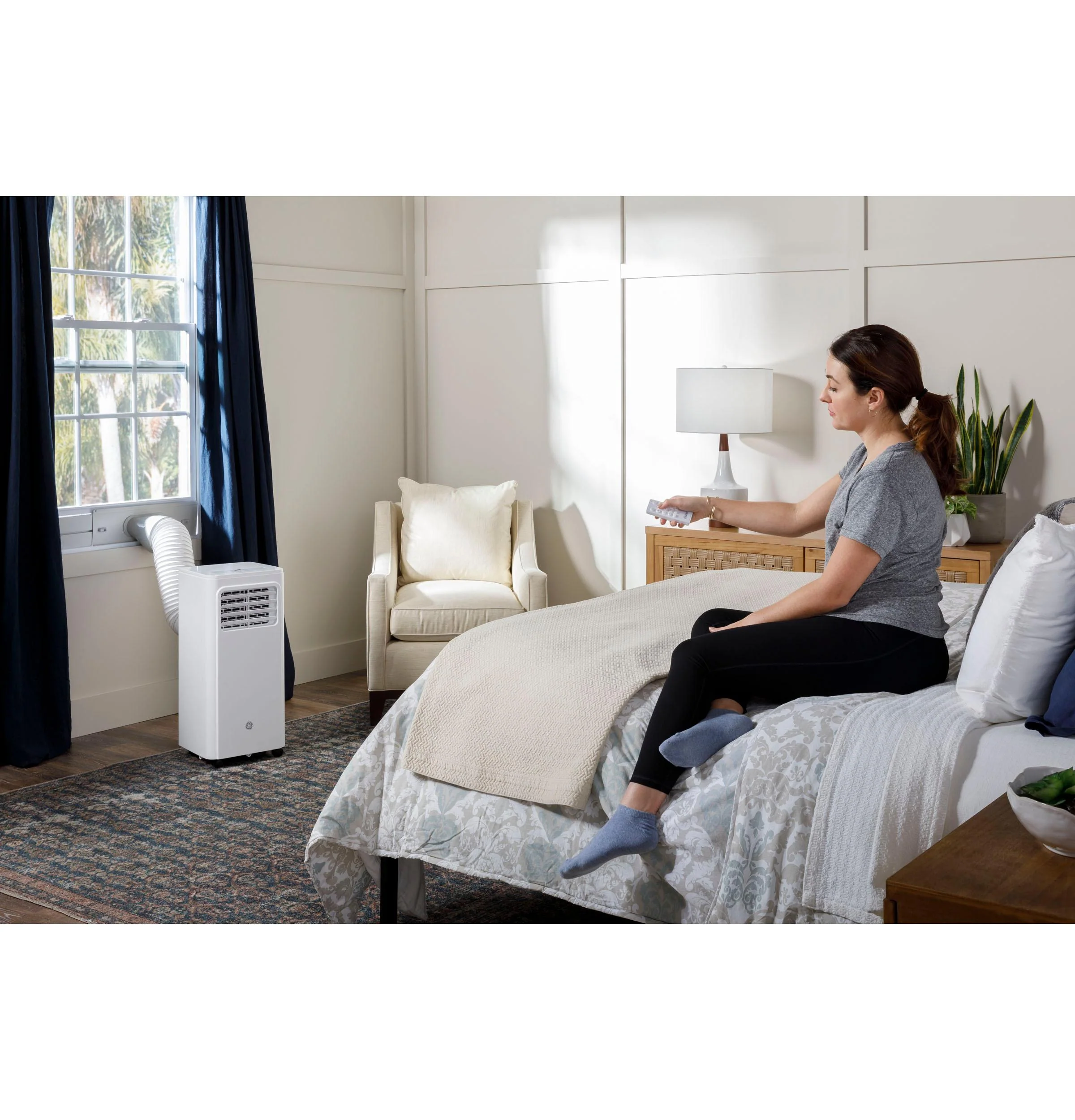 2025 GE Appliances APMS06BWF – Aire Acondicionado Portátil de 6 000 BTU para Habitaciones Pequeñas (hasta 23 m²)