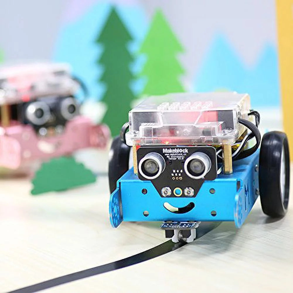 Makeblock Kit DIY mBot (Versión Bluetooth) – Educación STEM – Arduino – Scratch 2.0 – Kit de Robot Programable para Niños para Aprender a Programar, Familia, Azul