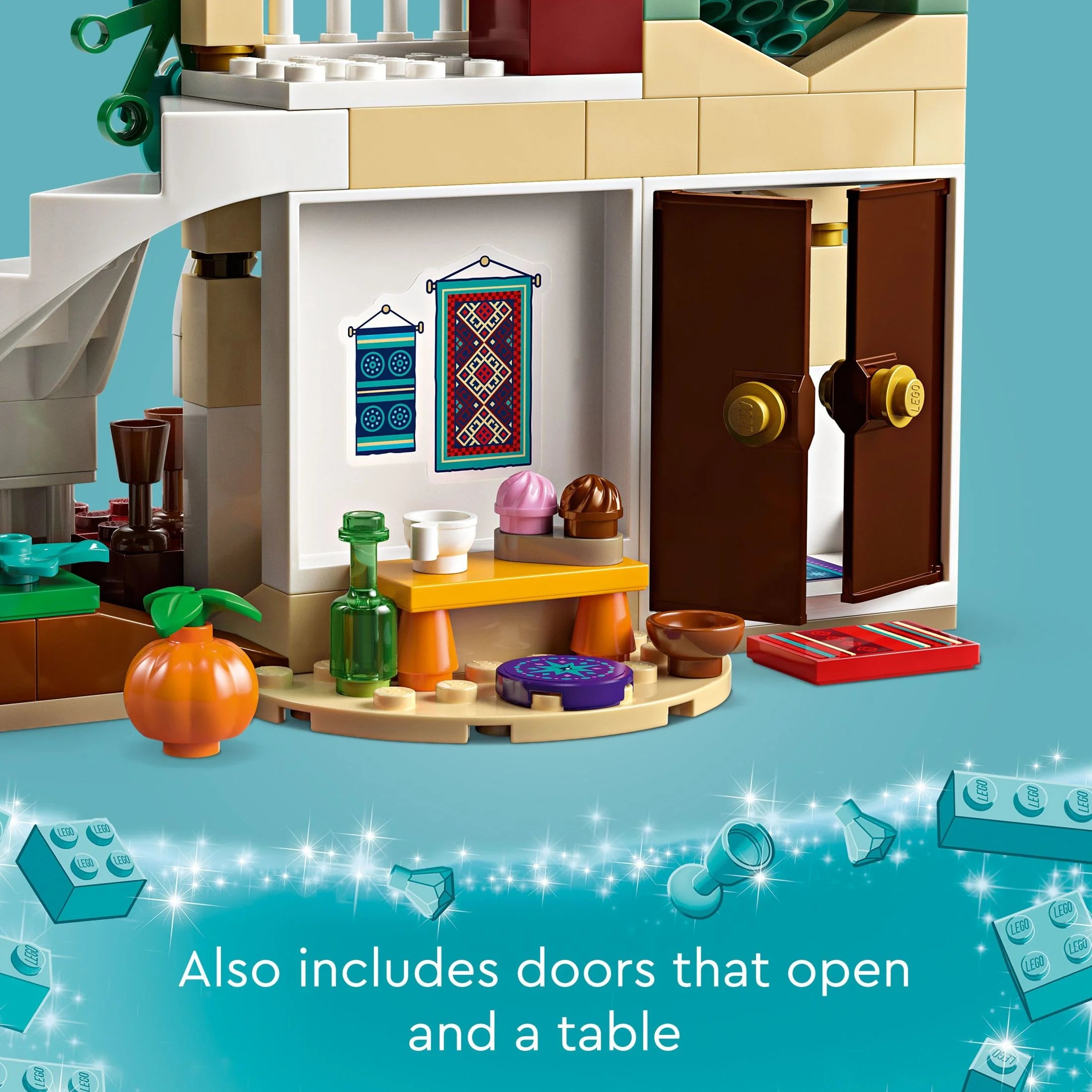 LEGO Disney Wish: Asha en la Ciudad de Rosas 43223 Set de Construcción, Un Modelo Construible de la Película de Disney para Inspirar Aventuras y Juego Creativo, Un Divertido Regalo para Niños y Fans a Partir de 6 Años