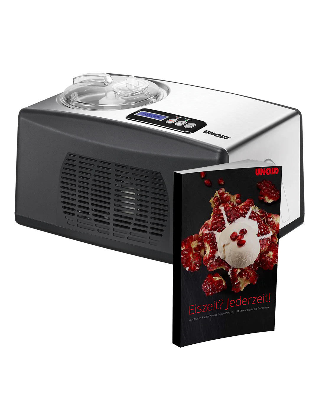 2025 Máquina para hacer sorbetes Cortina con libro de recetas 1,5 L