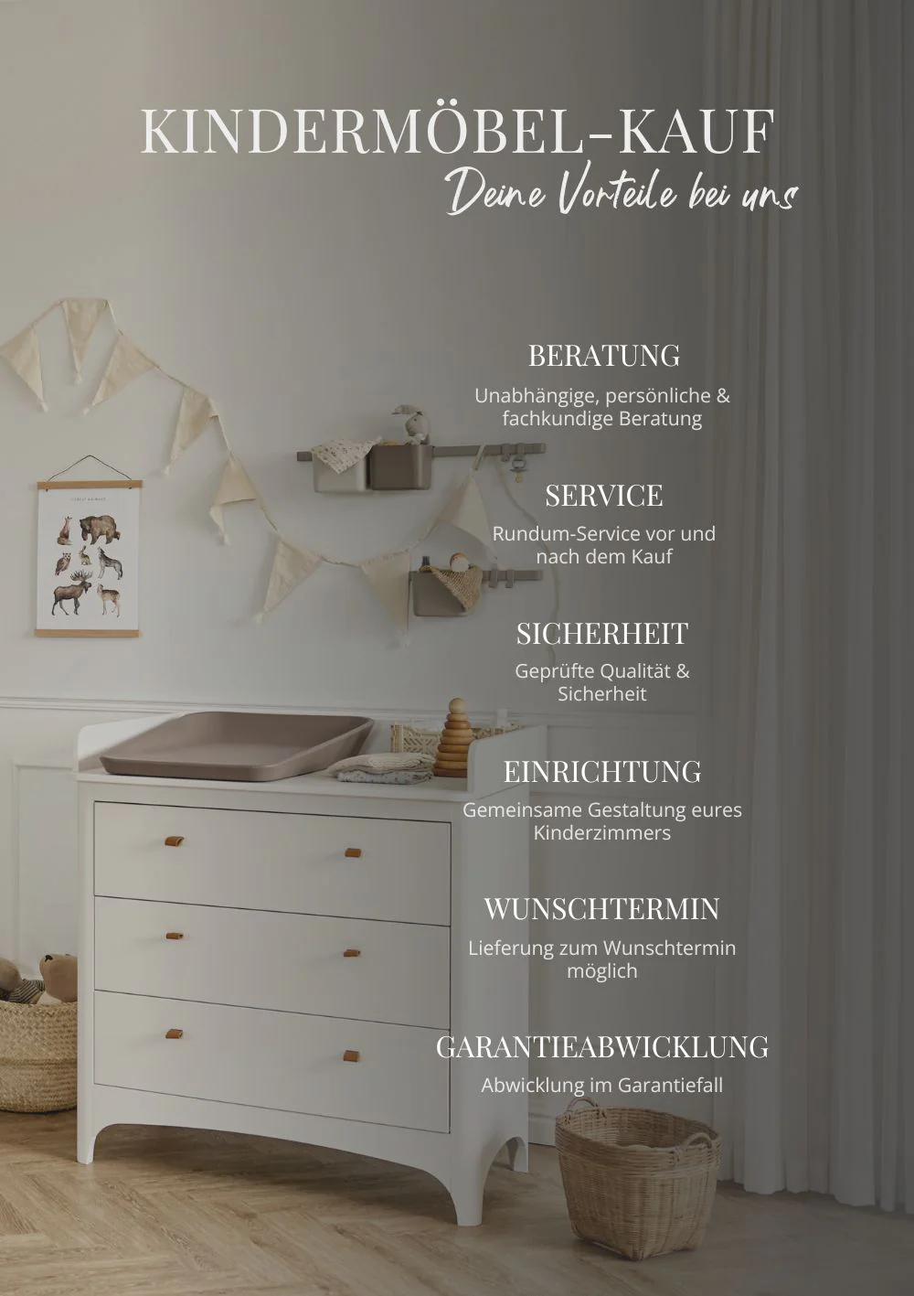 2025 Conjunto cuna 'Classic' con soporte blanco/blanco