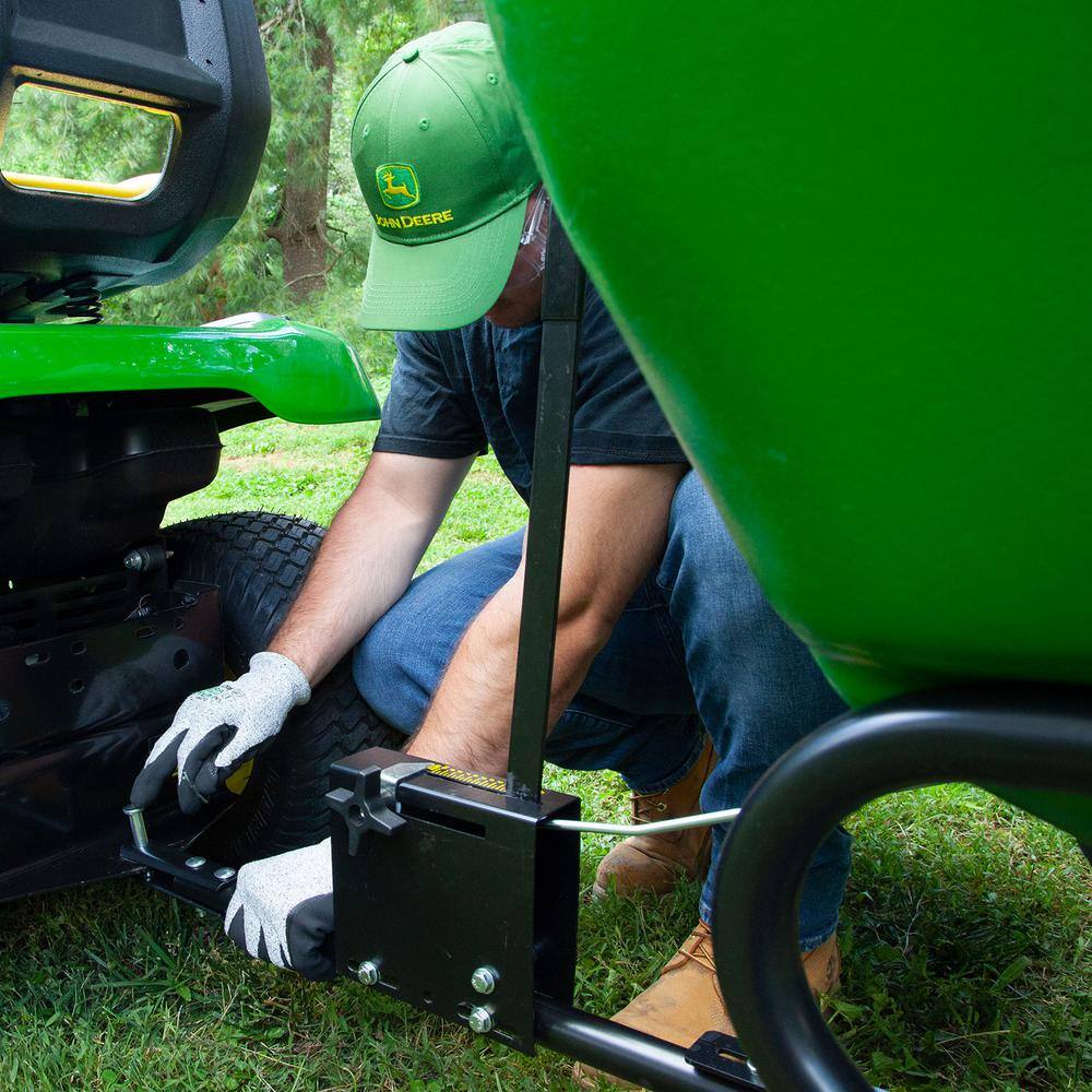 Esparcidor Remolcado John Deere de 175 lb con Tolva de Polietileno Antióxido – Compatibilidad Universal