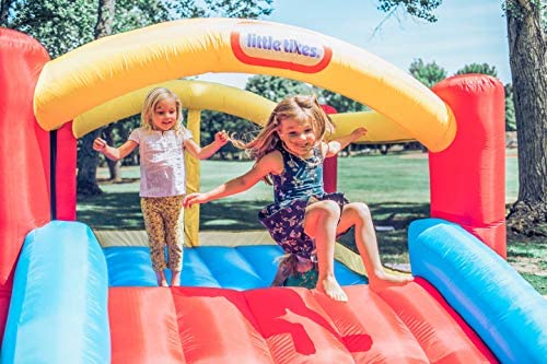 Little Tikes Jump ‘n Slide Bouncer – Casa Inflable de Brinco con Tobogán y Soplador de Alta Potencia