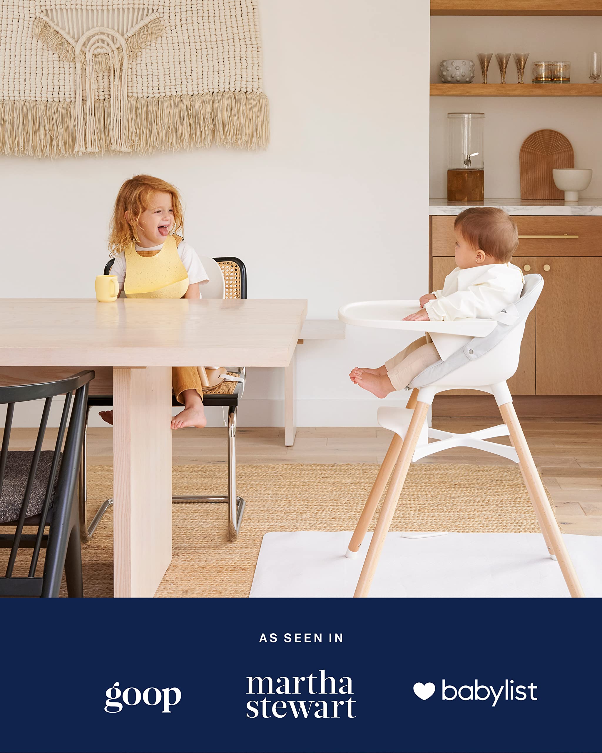 2025 Lalo The Chair Convertible 3-en-1 – Silla Alta de Madera para Bebés y Niños, con Bandeja Apta para Lavavajillas y Reposapiés Ajustable – Color Licorice