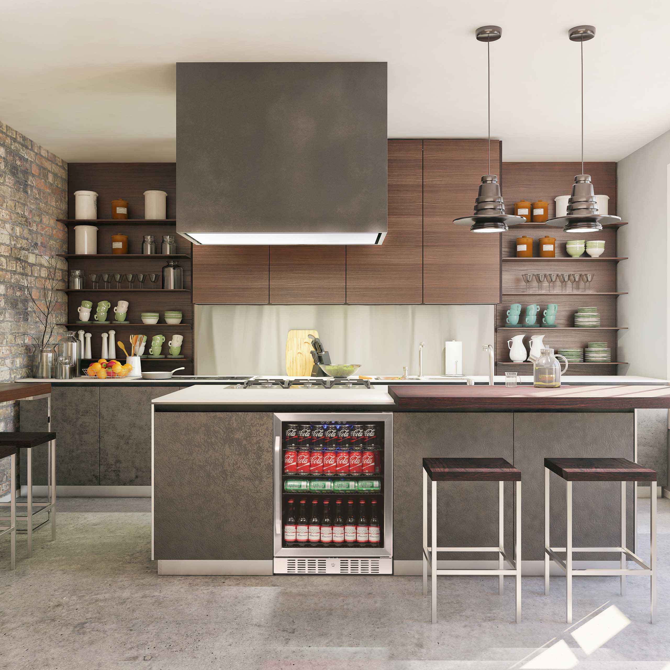 2025 Newair® Refrigerador de Bebidas Empotrable de Acero Inoxidable – 177 Latas – 24