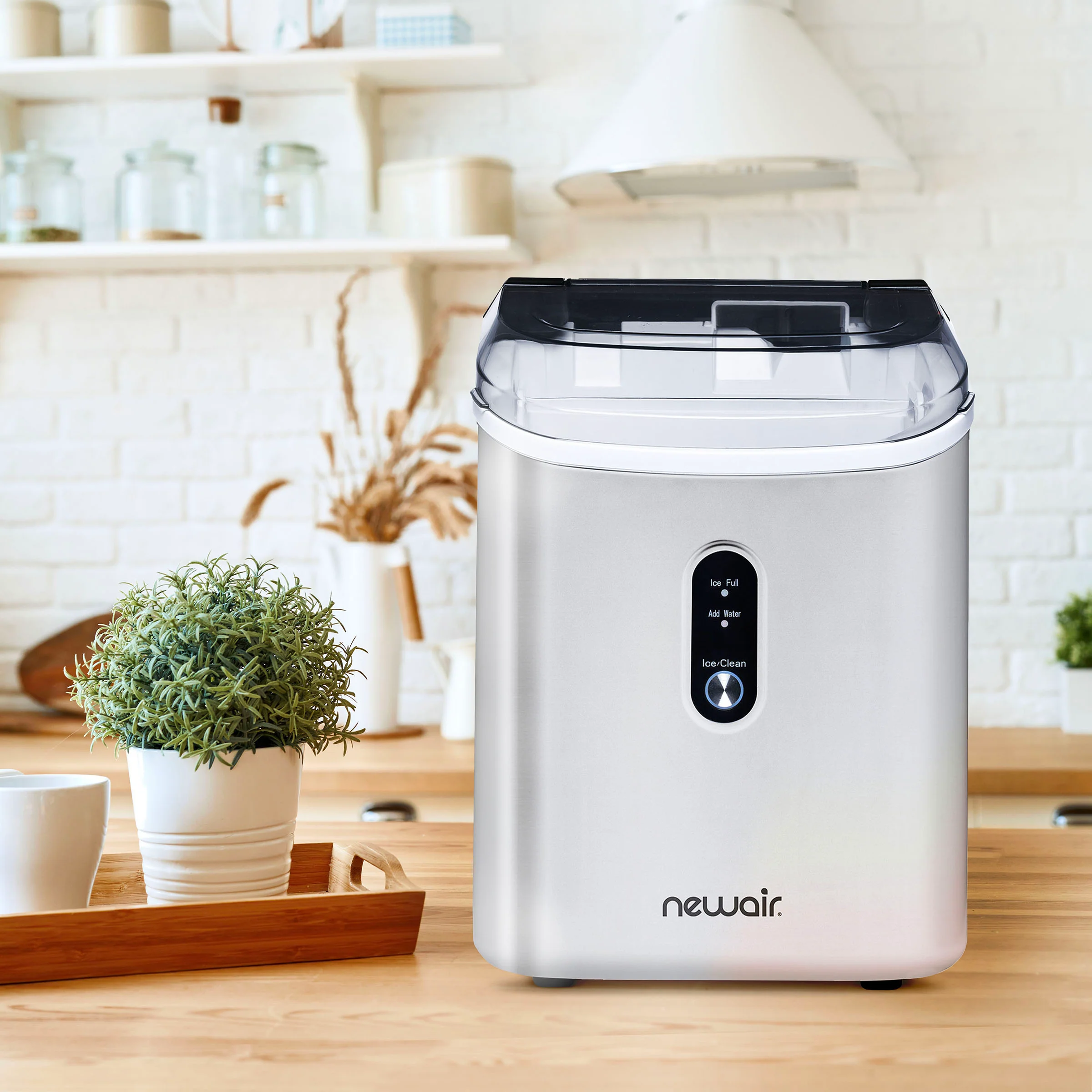 2025 Máquina de Hielo en Trozos de Mostrador Newair® – 33 lb/día
