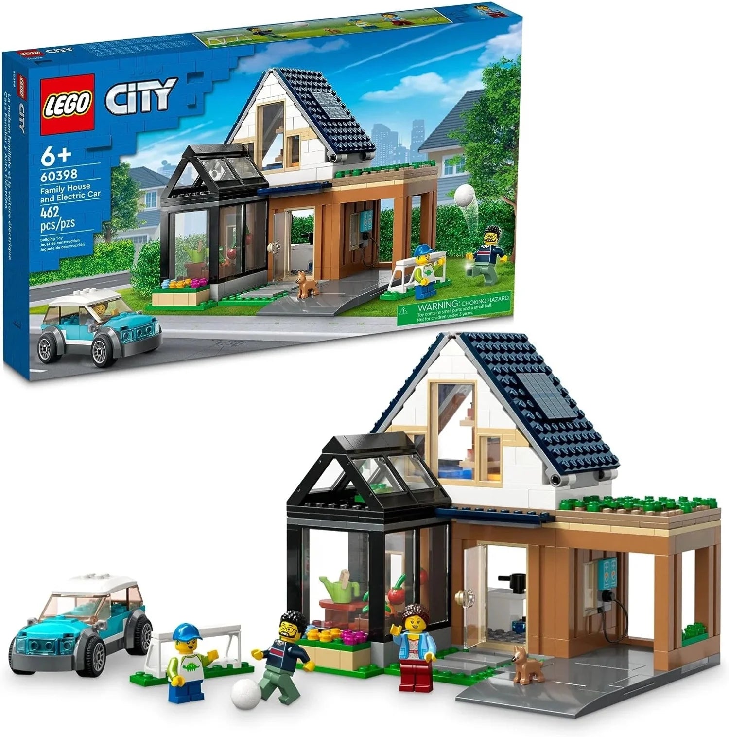 Lego City Casa Familiar y Coche Eléctrico 60398