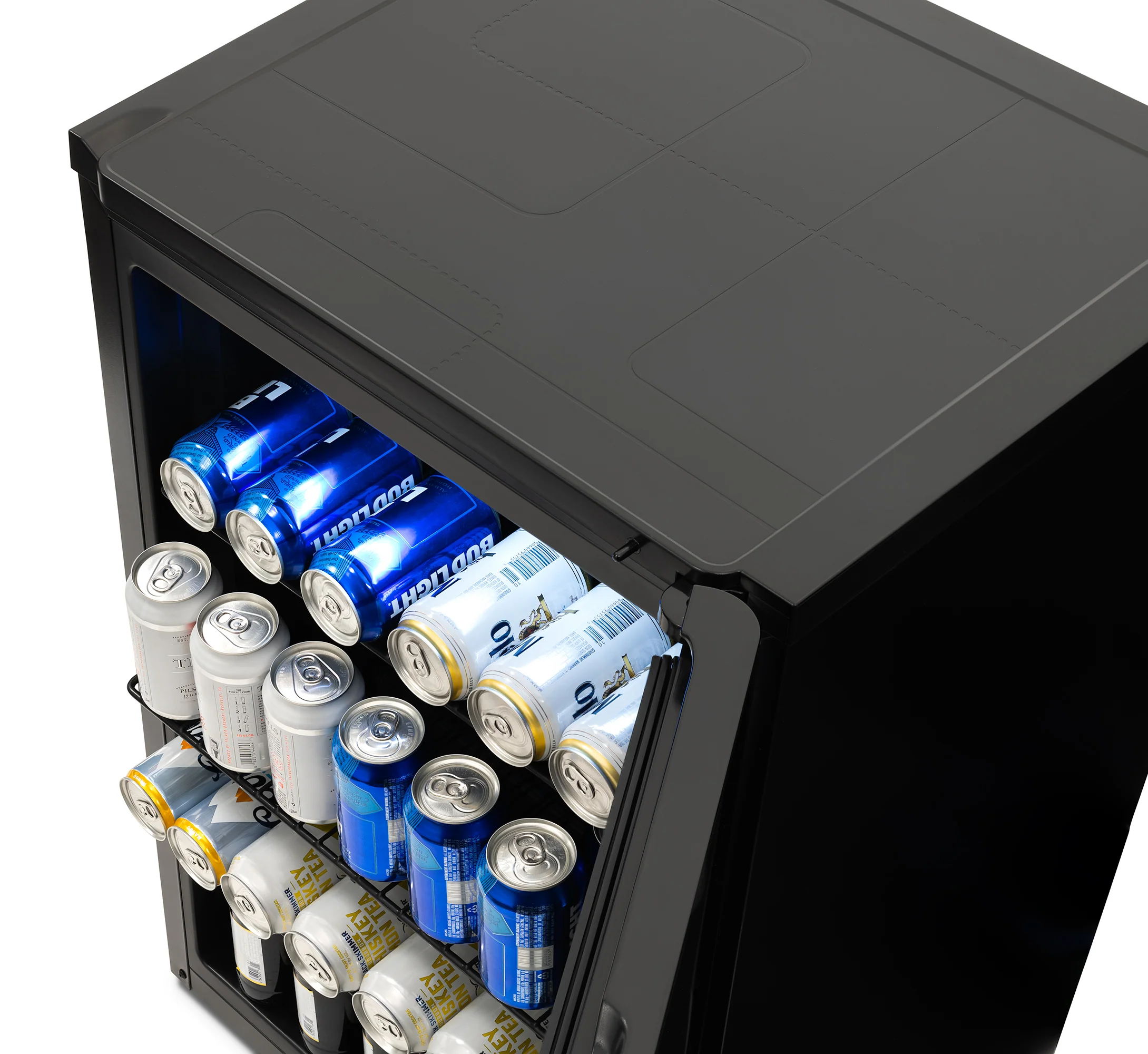2025 Newair® Refrigerador de Bebidas Negro Independiente para 125 Latas con Función de Congelación Rápida – 22,1”