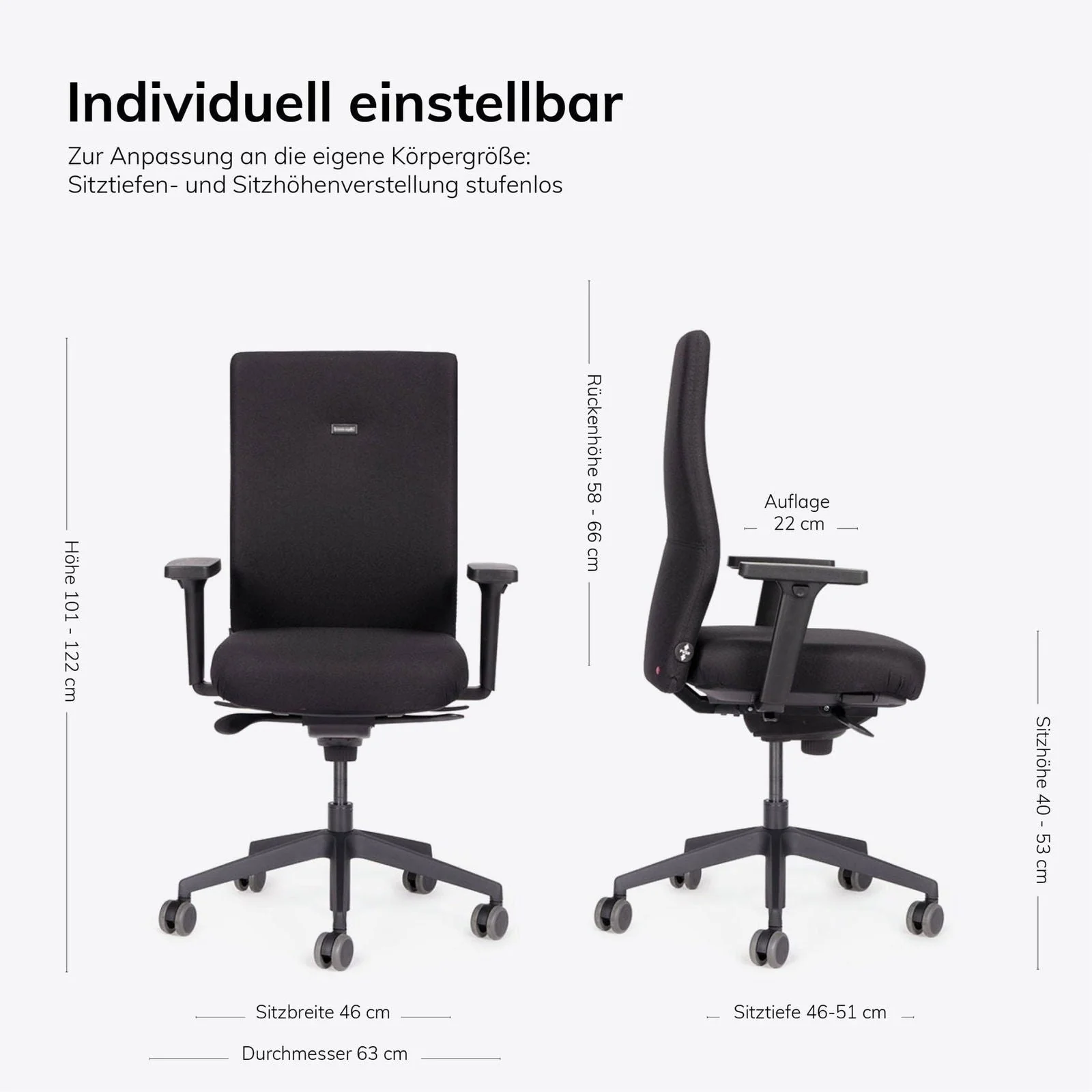 2025 Silla de Oficina Ergonómica lento Agilis AG10 | Gama de Colores | Tejido Bondai | Reposabrazos