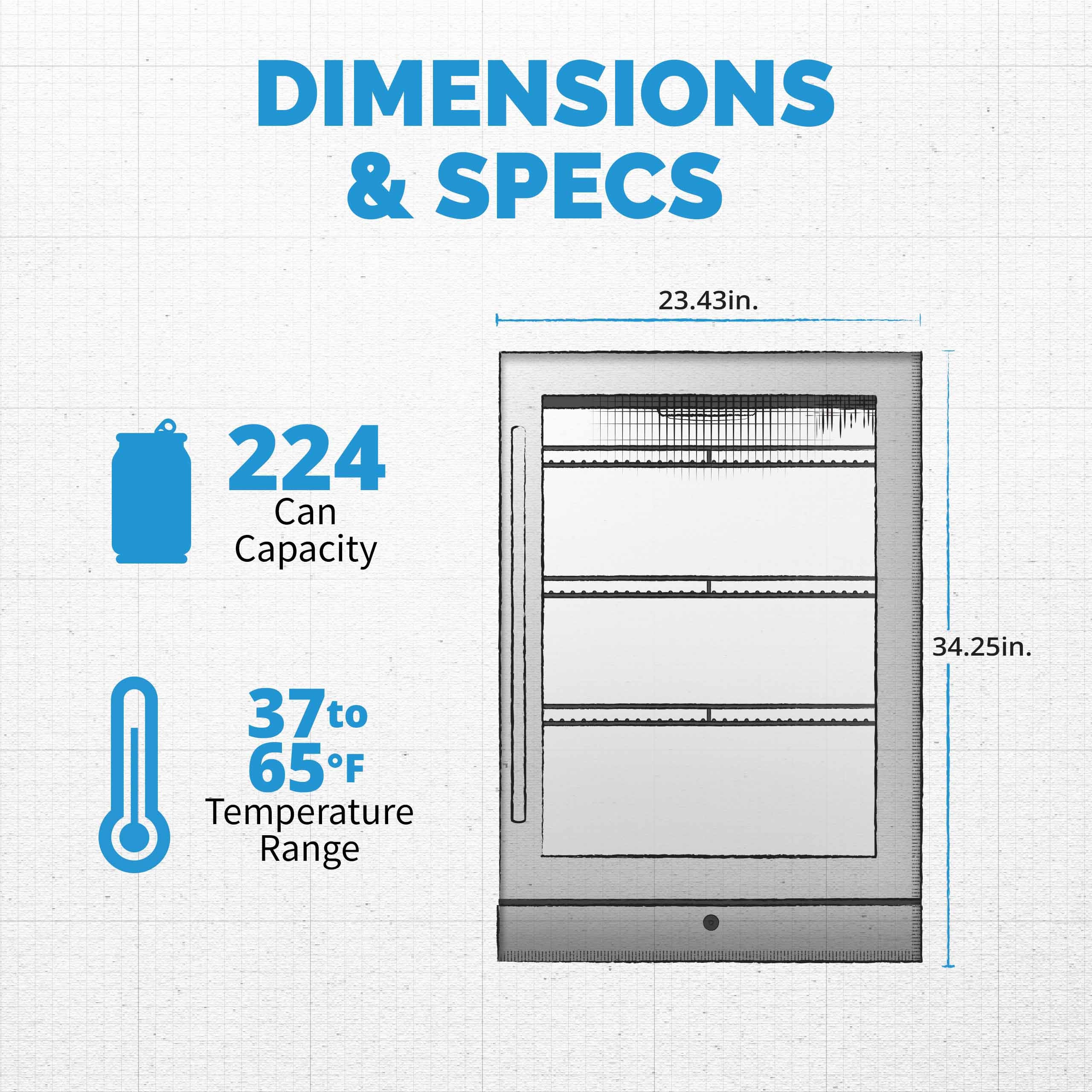 2025 Newair® Refrigerador de Bebidas Empotrable en Acero Inoxidable – 224 Latas – 24