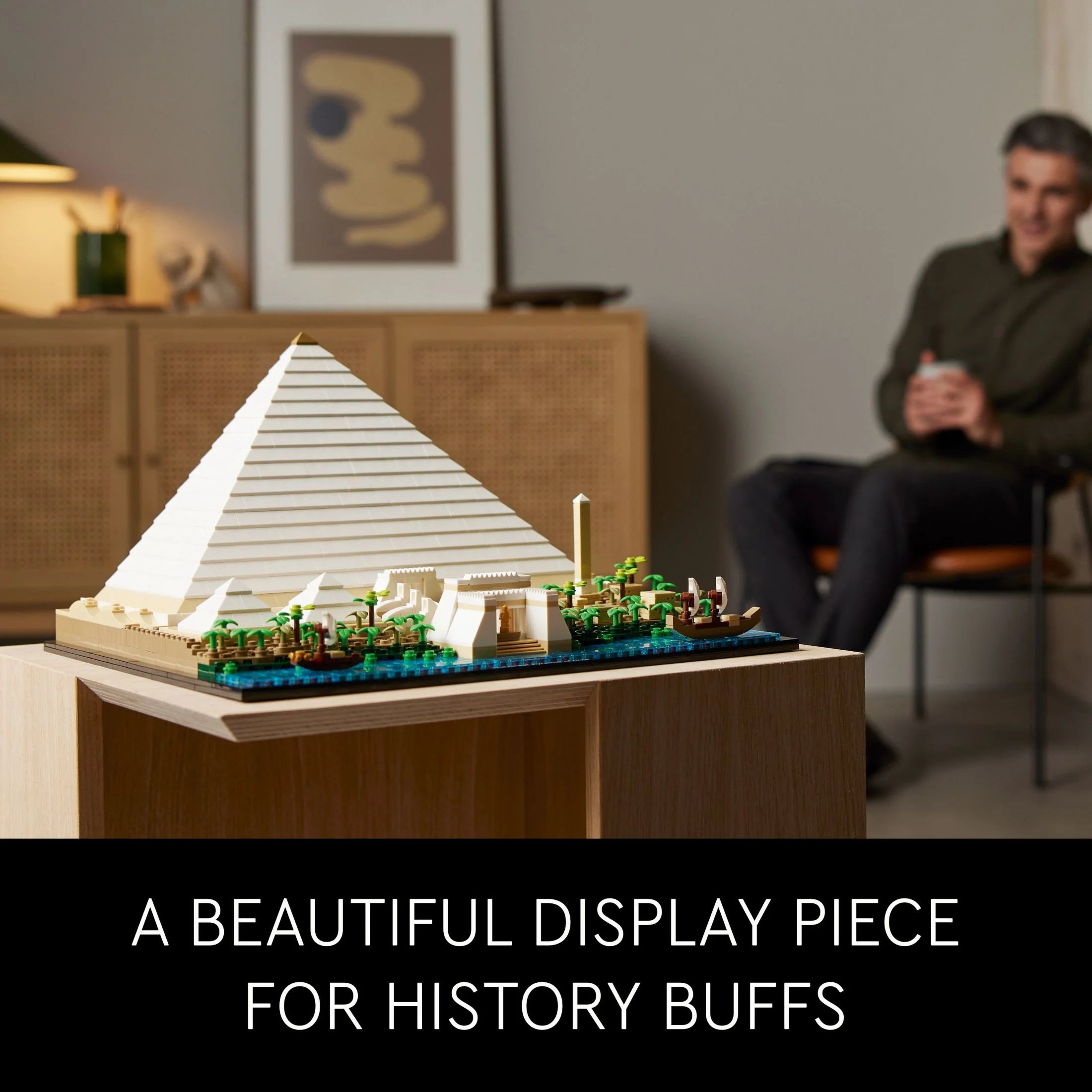 Kit de Construcción LEGO Architecture Gran Pirámide de Guiza 21058, Modelo Decorativo para el Hogar, Idea Creativa para Regalo