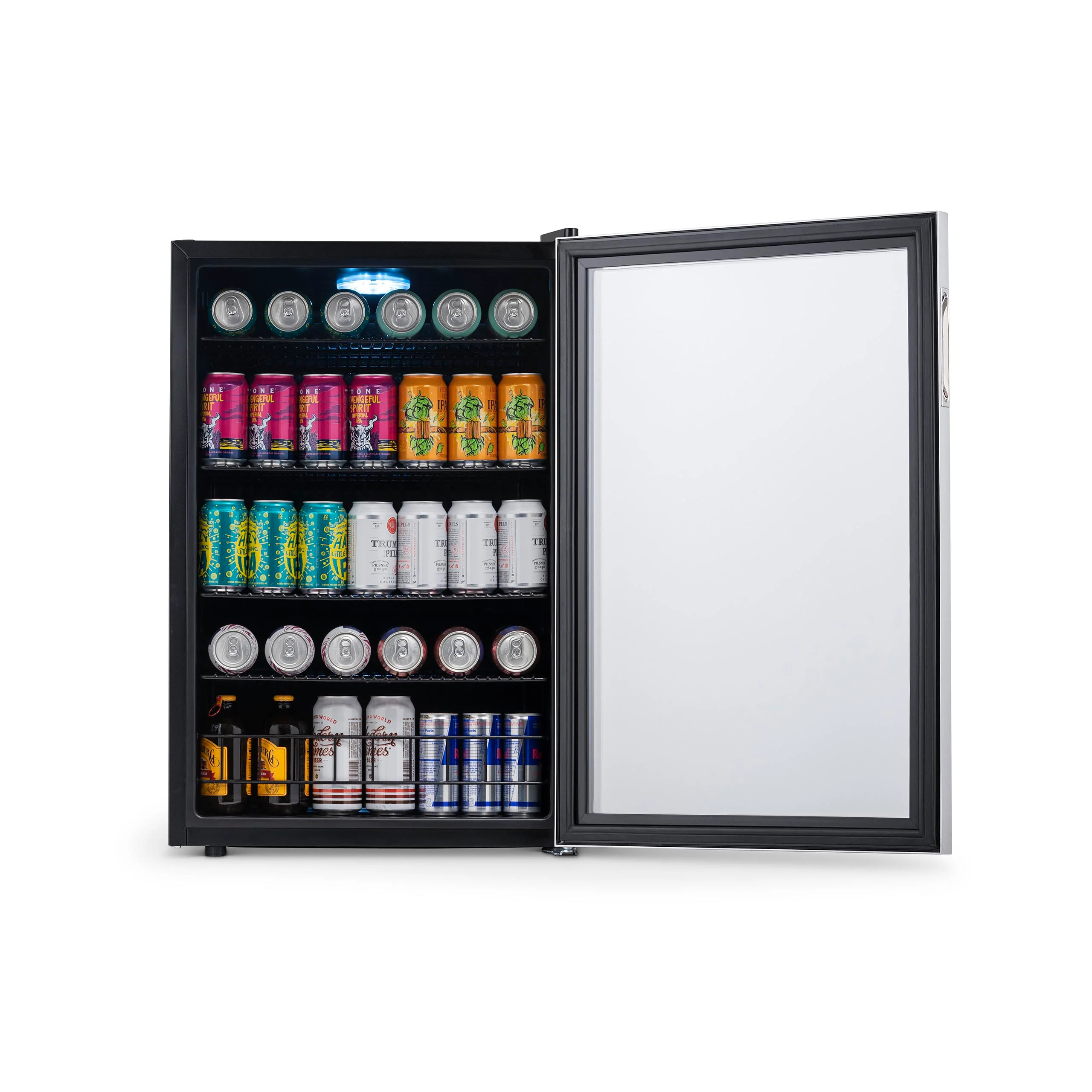2025 Newair® Refrigerador de Bebidas Independiente en Acero Inoxidable – 160 Latas – 21,3