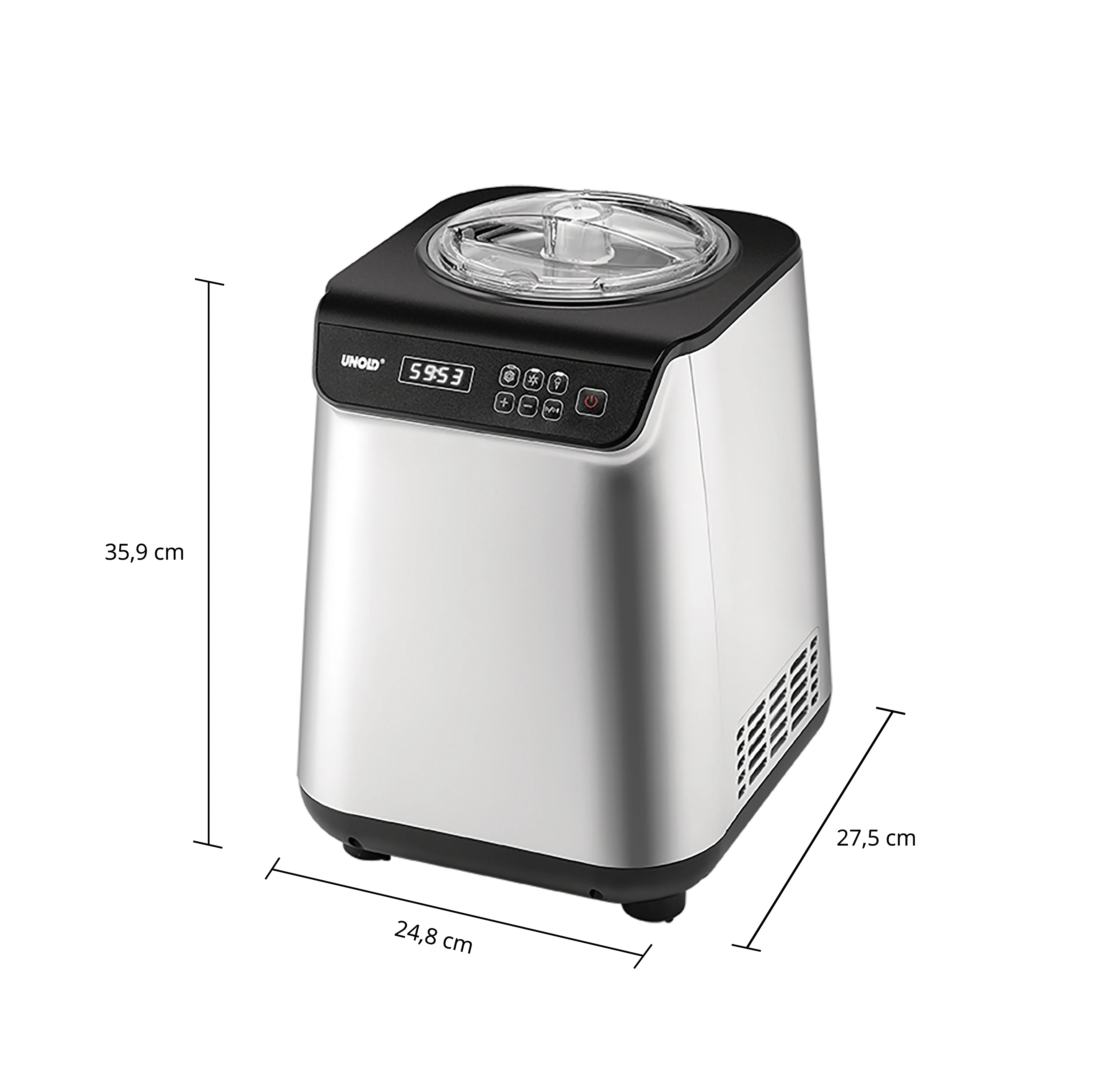 2025 Máquina para hacer sorbetes Uno con libro de recetas 1,2 L