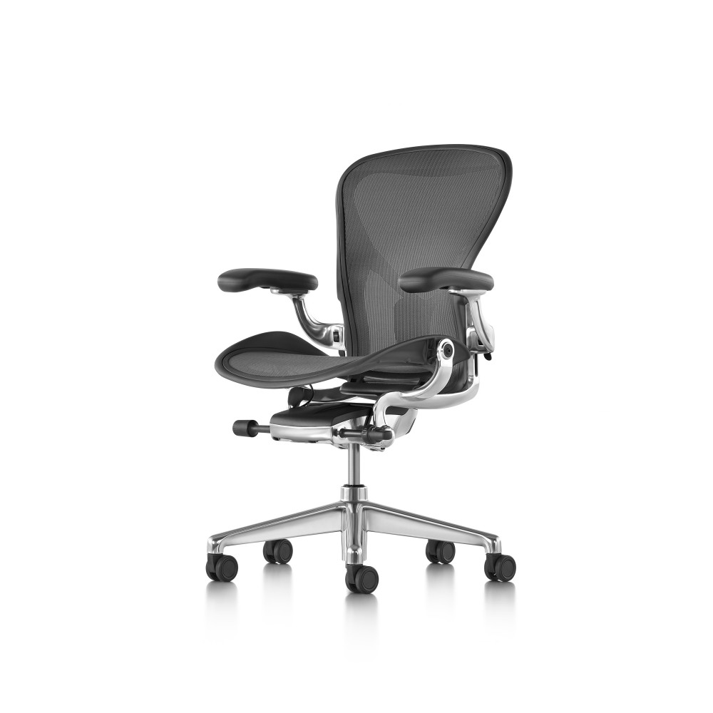 2025 Aeron Remastered - Silla de oficina tamaño B, cromo