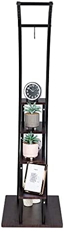 Soporte para Plantas de Metal Creativo con Forma de Media Luna, Estante Escalera para Macetas (Paquete de 2)