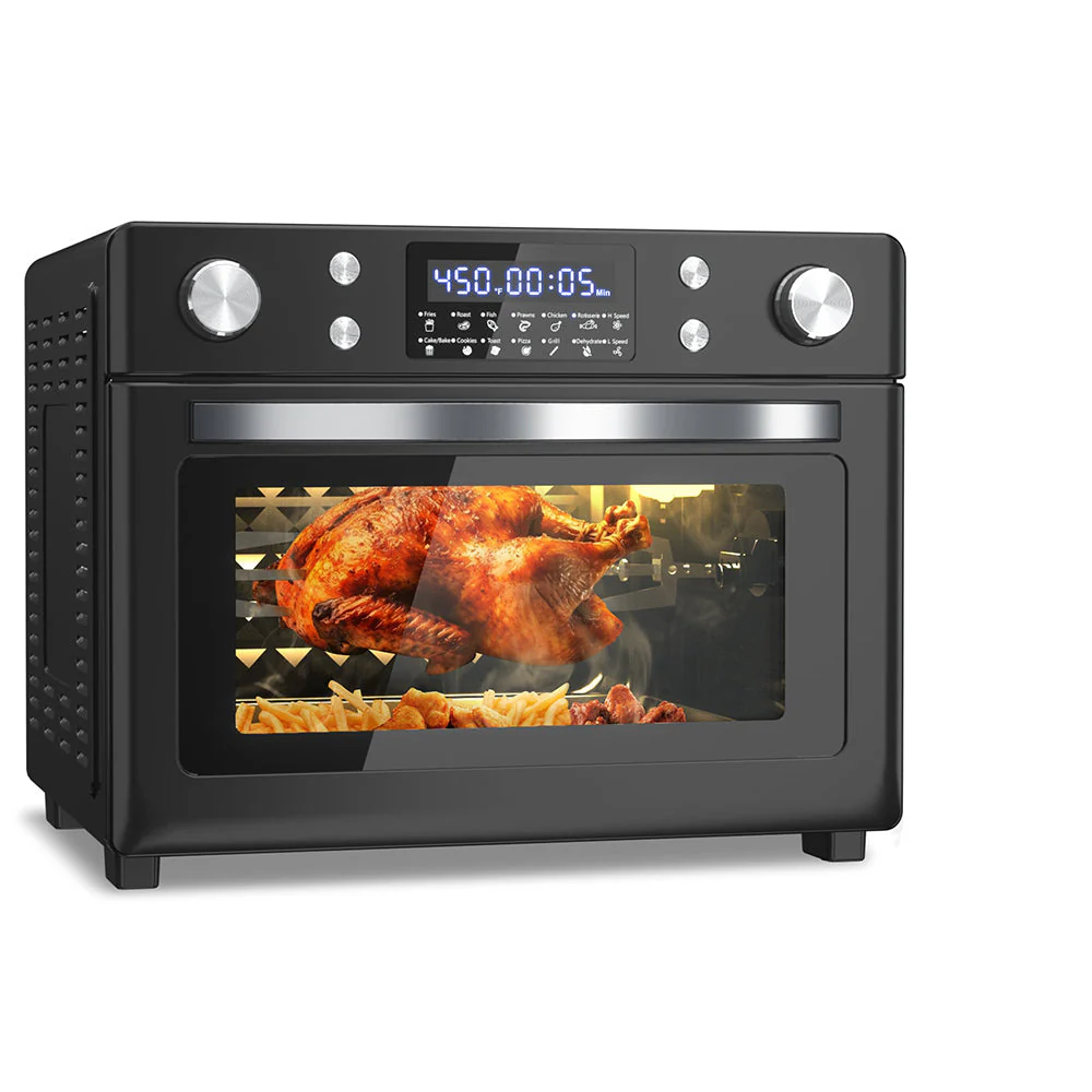 2025 Horno tostador y freidora de aire combinados, horno de convección de 32 pintas, 12 en 1