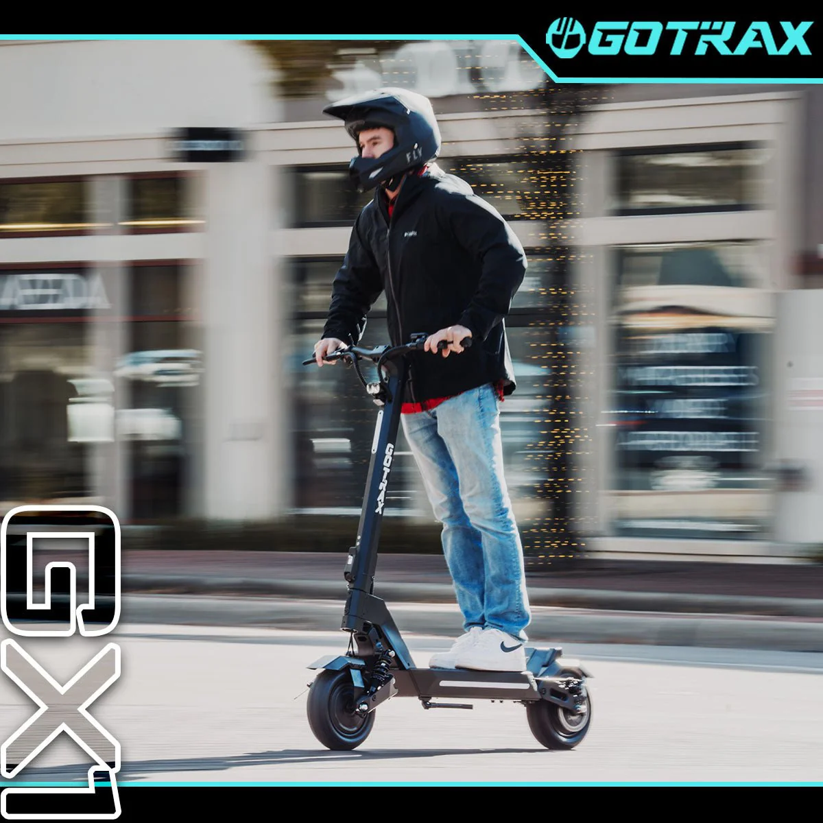 2025 GOTRAX GX1 Patinete Eléctrico de Doble Motor – Patinete Todo Terreno de Alto Rendimiento para Adultos, Velocidad Máxima 64 km/h