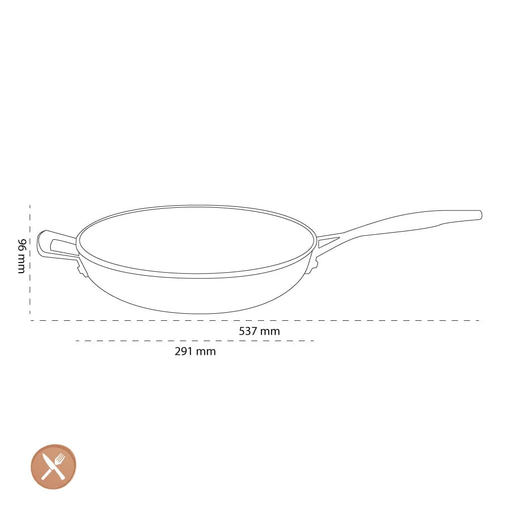 2025 Le Creuset - Sartén para brasear con asa adicional 28 cm 5,4 l