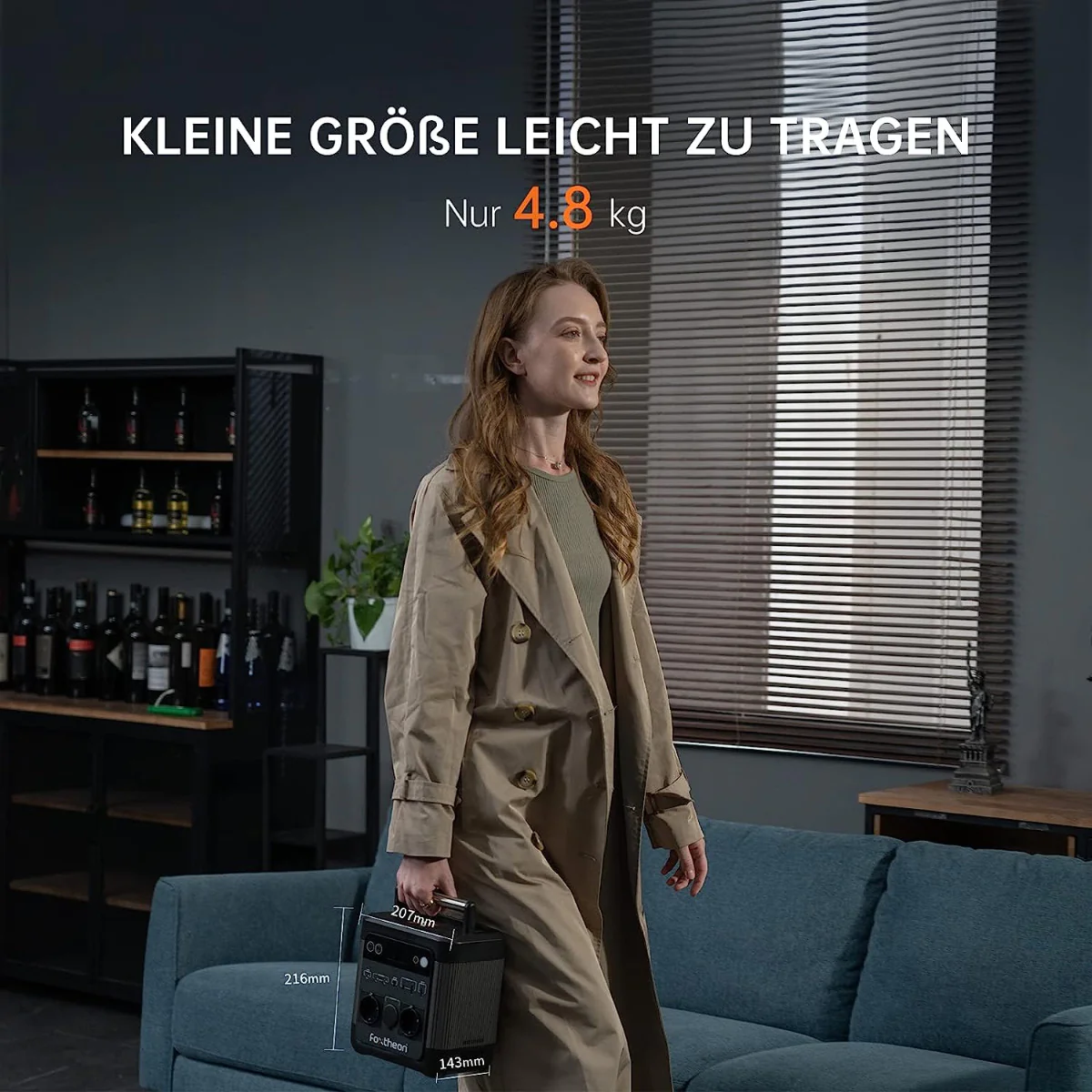 2025 Foxtheon iGo 1200 – Estación de energía portátil con batería LFP 1200 W