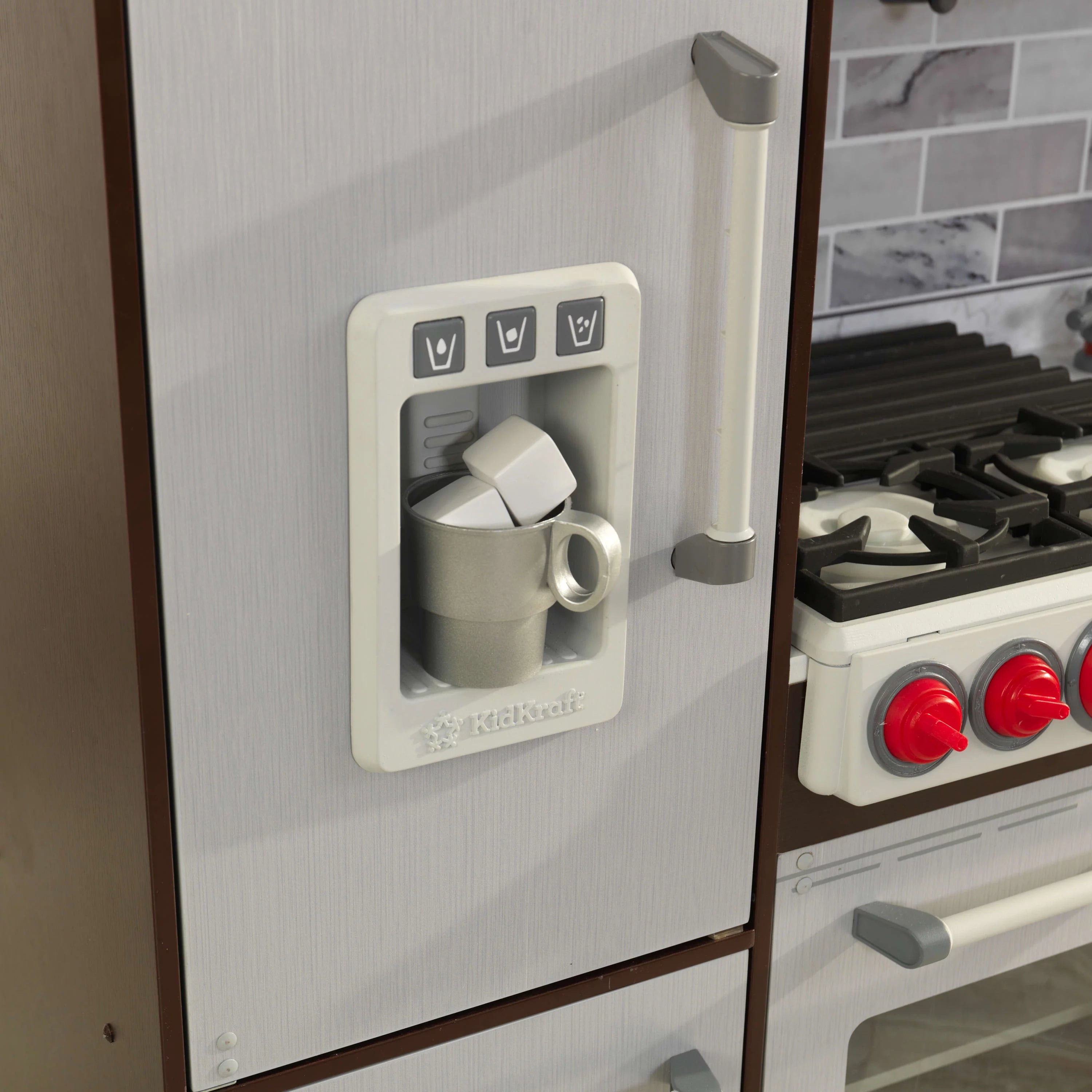 2025 Cocina de Juguete KidKraft Uptown Elite Espresso con Luces y Sonidos