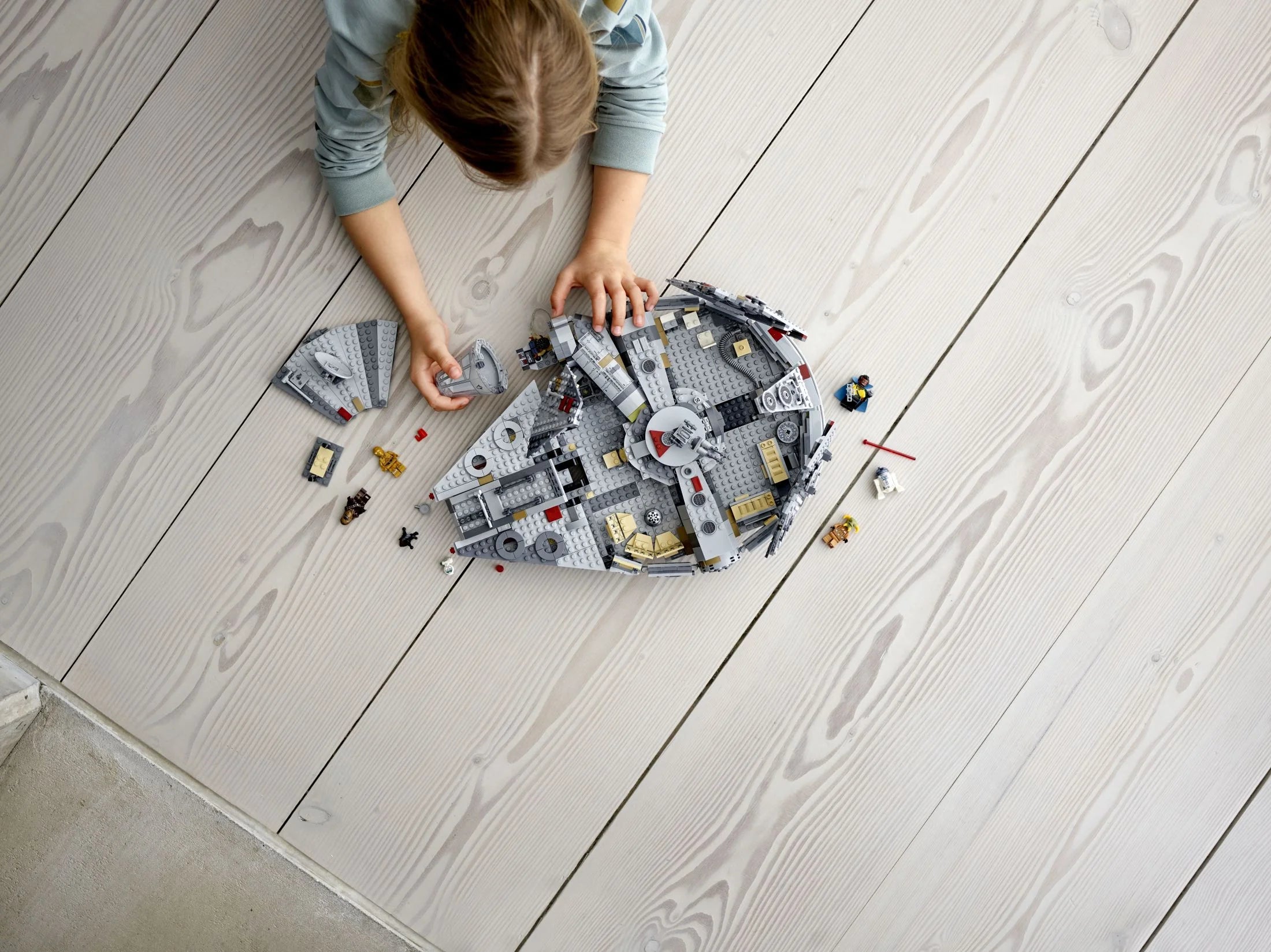 LEGO Star Wars Halcón Milenario 75257 Set de Construcción – Modelo de Nave Espacial con Minifiguras de Finn, Chewbacca, Lando Calrissian, Boolio, C-3PO, R2-D2 y D-O, Colección de la Película El Ascenso de Skywalker