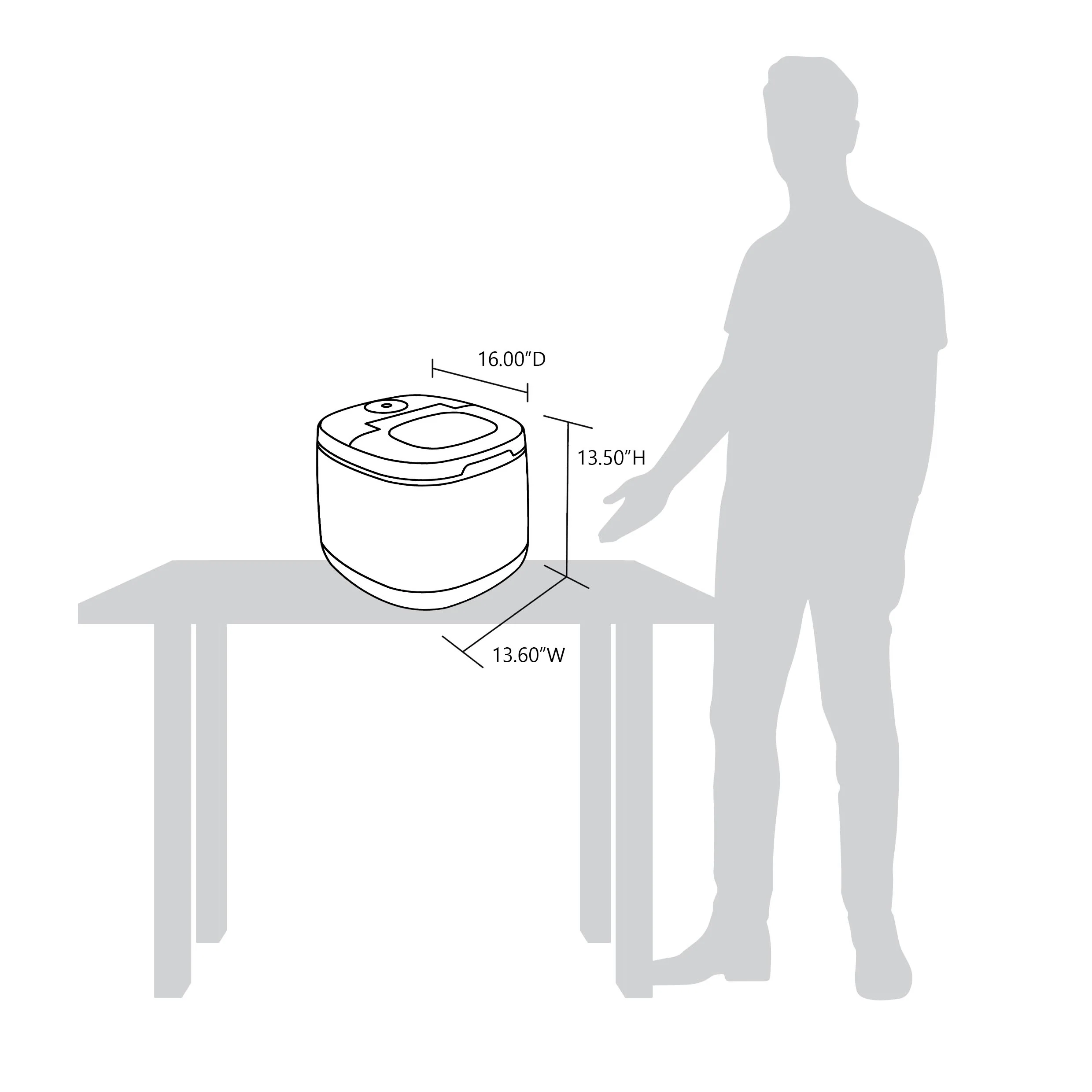 2025 Máquina de Hielo de Encimera Newair® – Cubos de Hielo en Forma de Bala, Blanco
