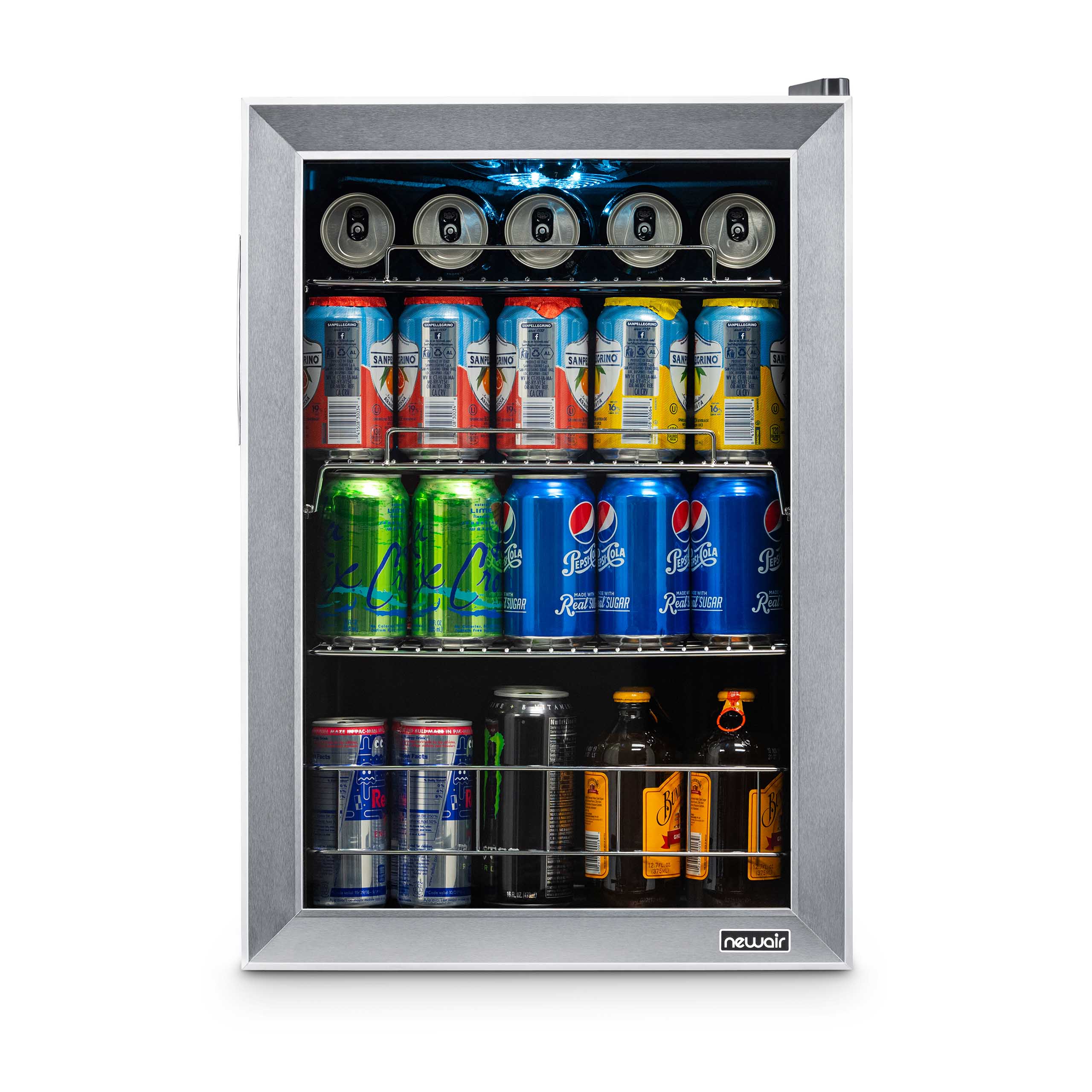 2025 Newair® Refrigerador de Bebidas Independiente de Acero Inoxidable – 90 Latas – 17”