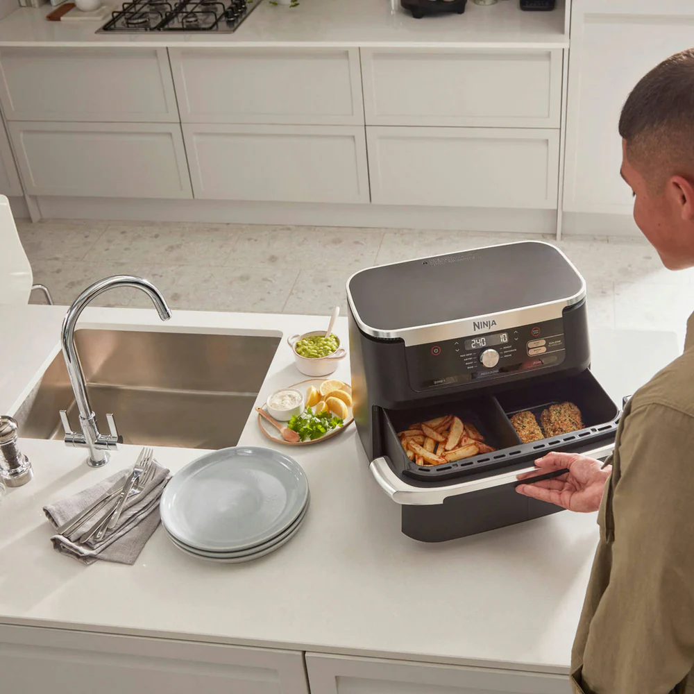 2025 Freidora de Aire Caliente Ninja Foodi FlexDrawer AF500UK 10,4L - Negro – Liquidación