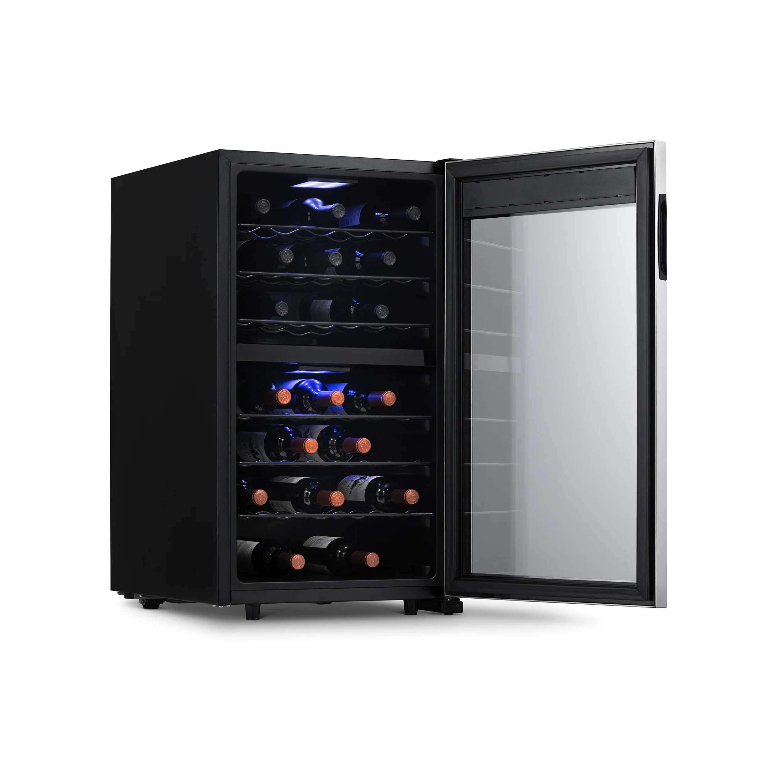 2025 Refrigerador de Vinos Independiente Newair® de Acero Inoxidable – 43 Botellas – 18,9