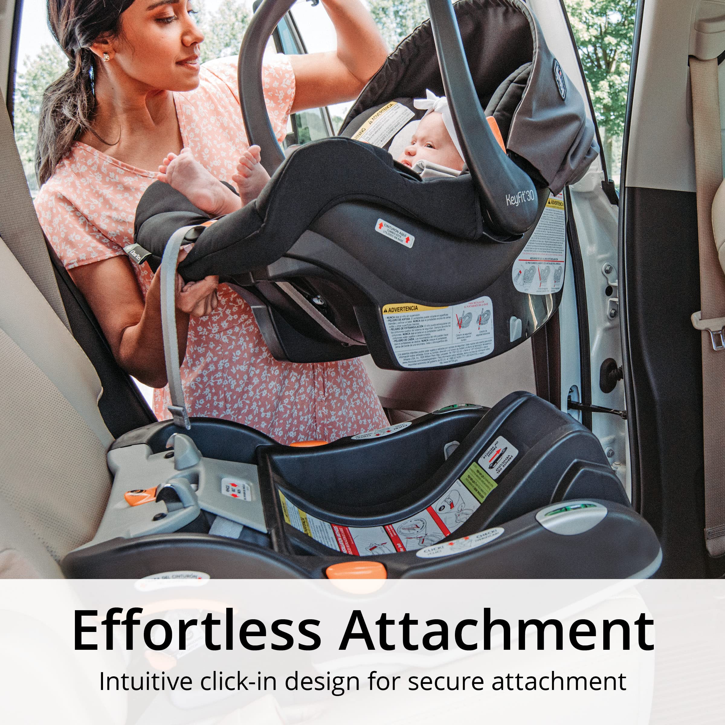 Chicco ClearTex® Sillas de Paseo Compatibles con Asiento de Coche Orientado hacia Atrás
