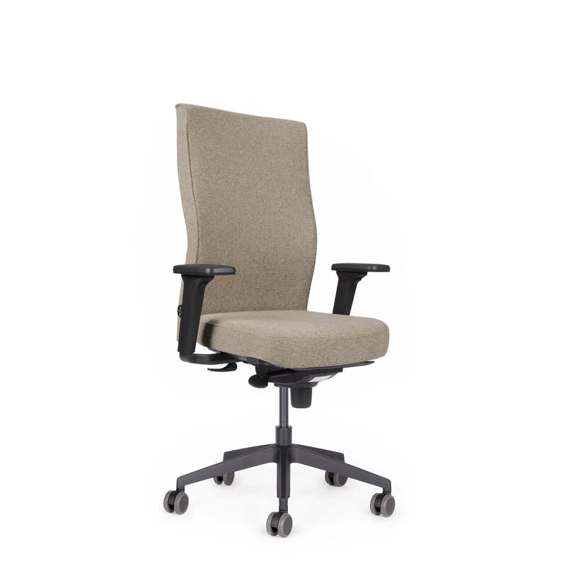 2025 Silla de Oficina Ergonómica lento Genesis | Reposabrazos | Asiento Deslizante | Soporte Lumbar | Tapizado de Lana