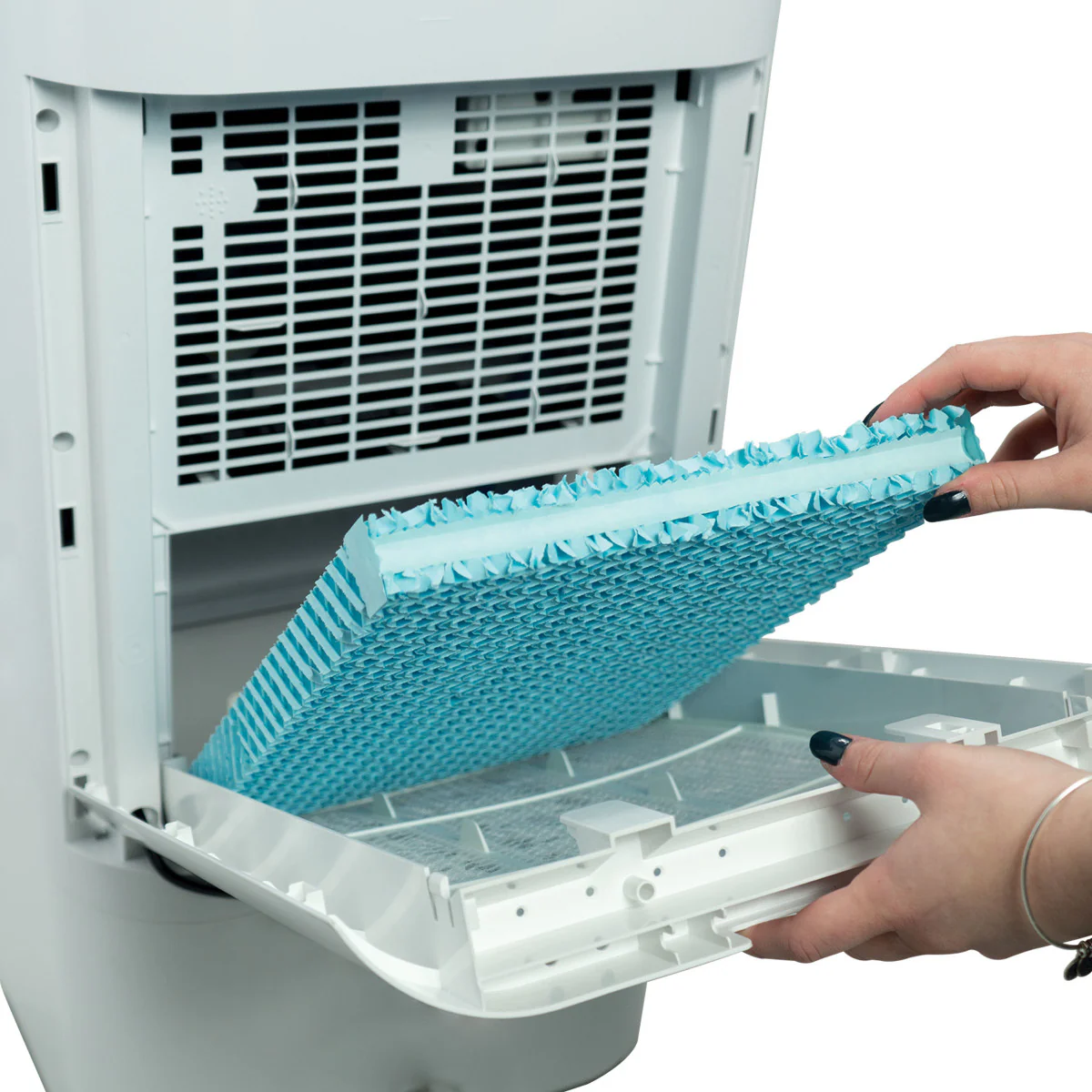 Enfriador Evaporativo de 13,2 Galones con Control Remoto y Pack de Hielo Refrescante, Flujo de Aire de 560 CFM