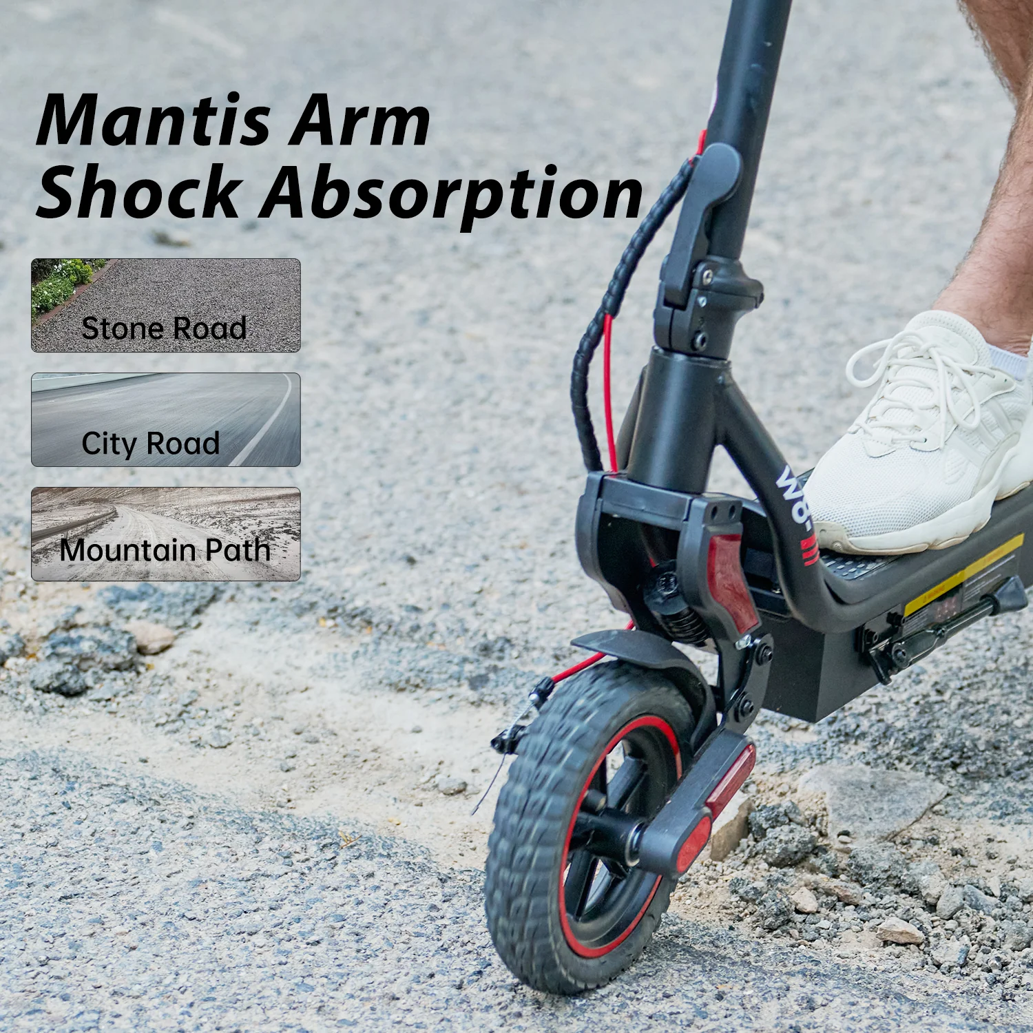 2025 Patinete Eléctrico iScooter W8 500W con Neumáticos Todo Terreno