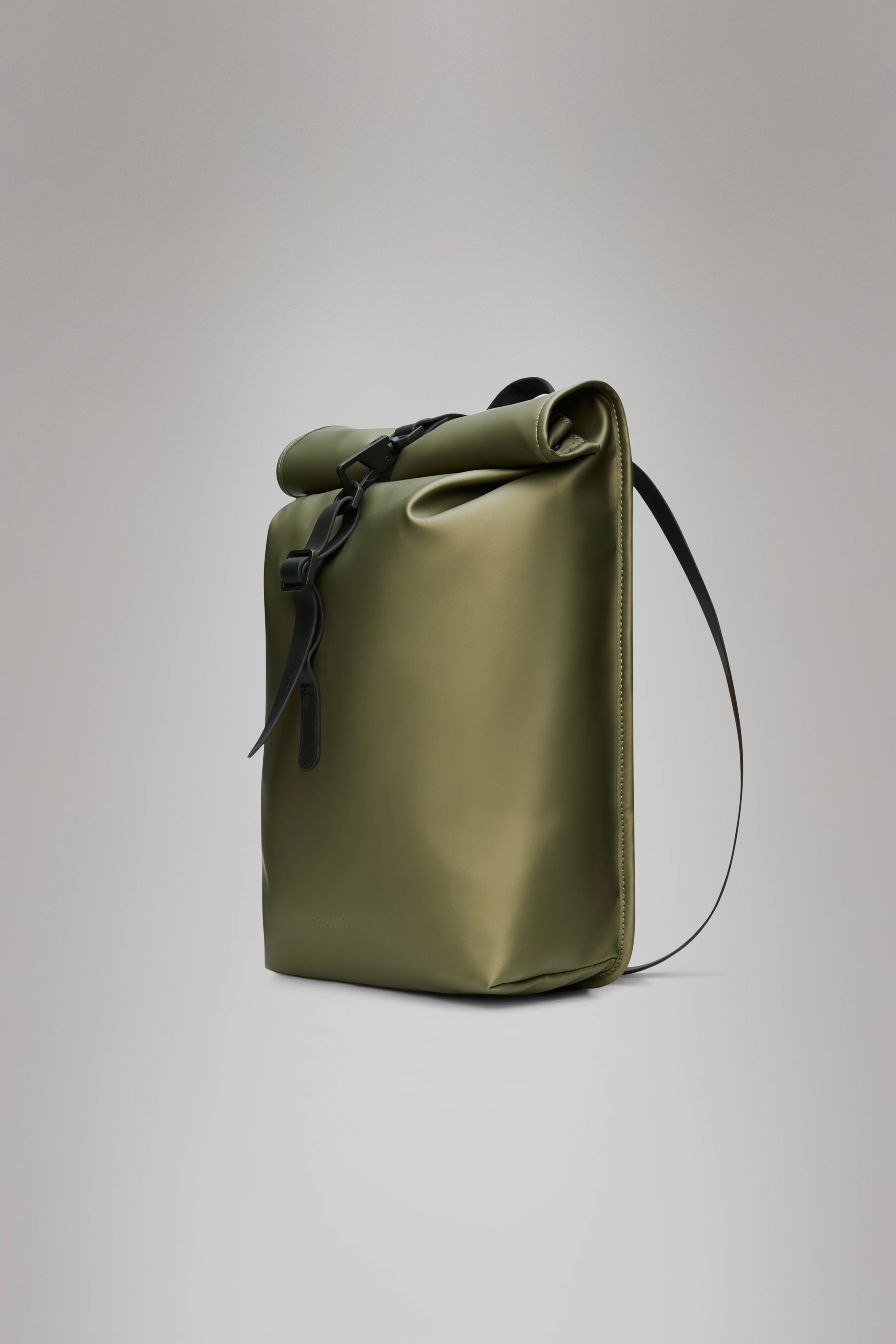 2025 Rolltop Rucksack Mini – Mochila Urbana Compacta e Impermeable con Cierre de Mosquetón – Tejido PU – Ideal para Desplazamientos Diarios