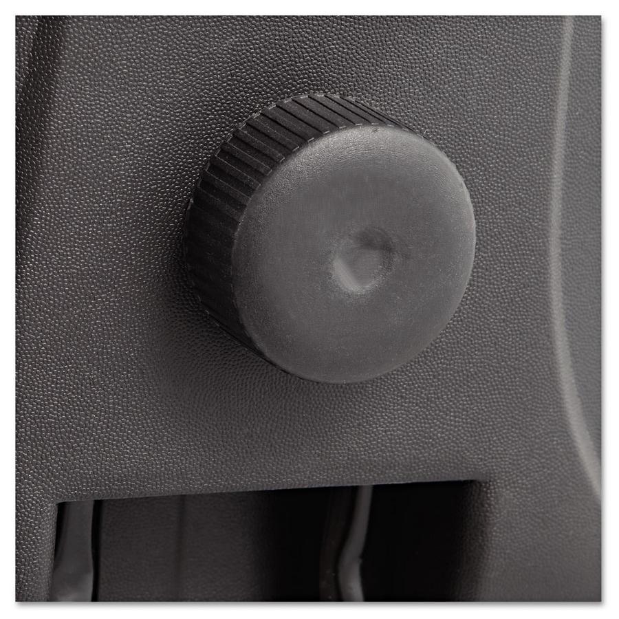 2025 Silla de trabajo giratoria/inclinable Alera Interval Series de cuero, negra