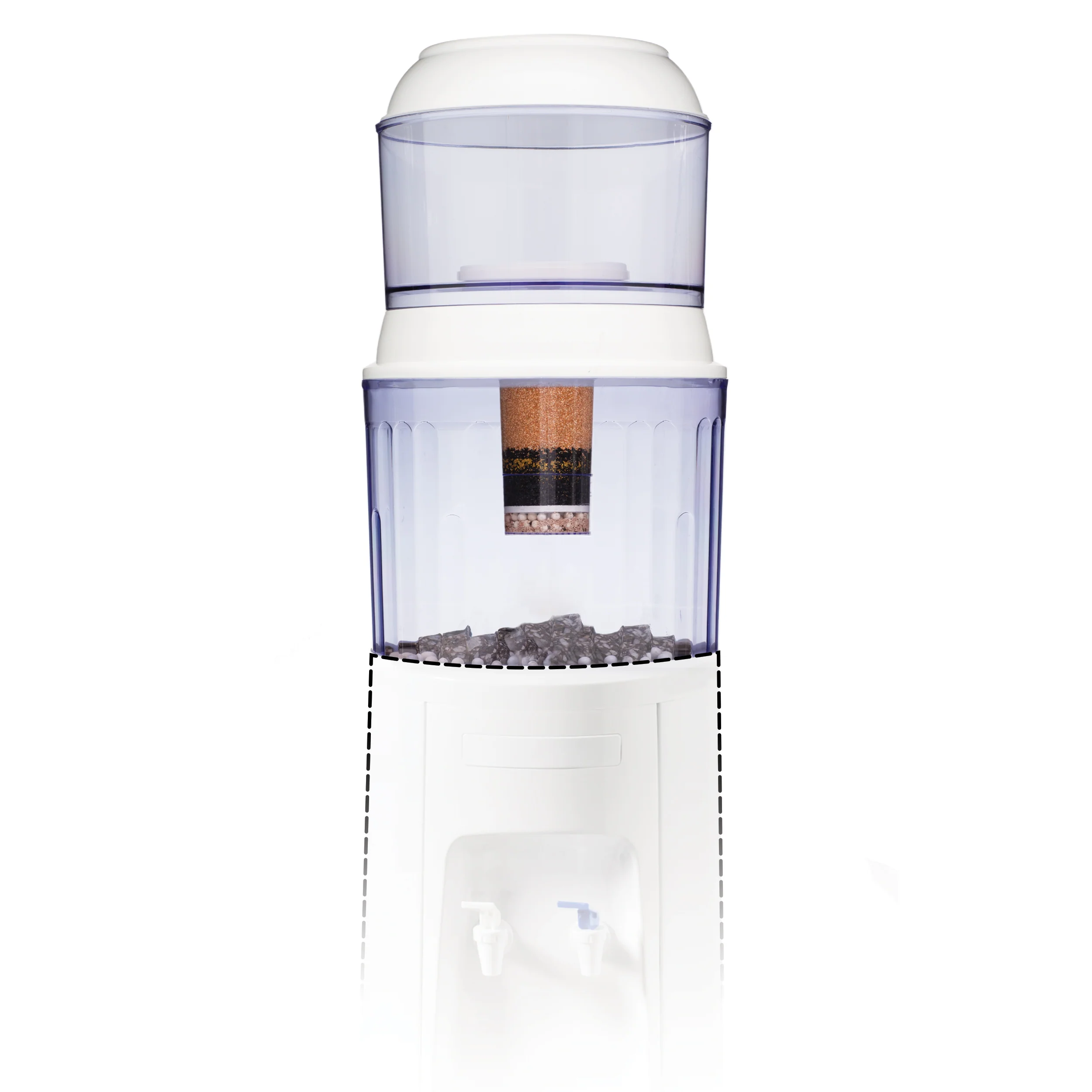 Sistema de Filtración de Agua Gravity – Filtro de 5 Etapas con Minerales Esenciales – Elimina el 99% de Contaminantes (Plomo, Fluoruro, Cloro) – Compatible con Enfriadores de Agua