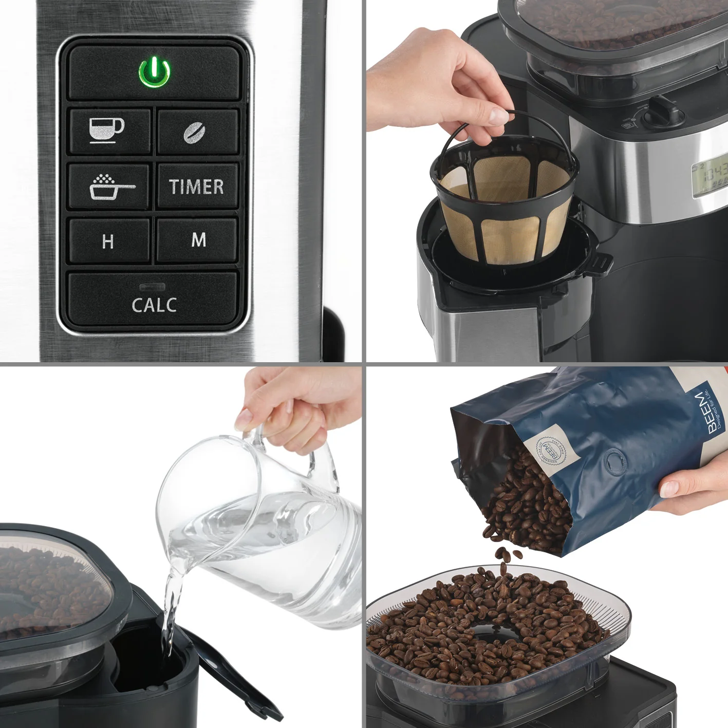 2025 FRESH-AROMA-PERFECT II – Cafetera de filtro con molinillo integrado – Duo