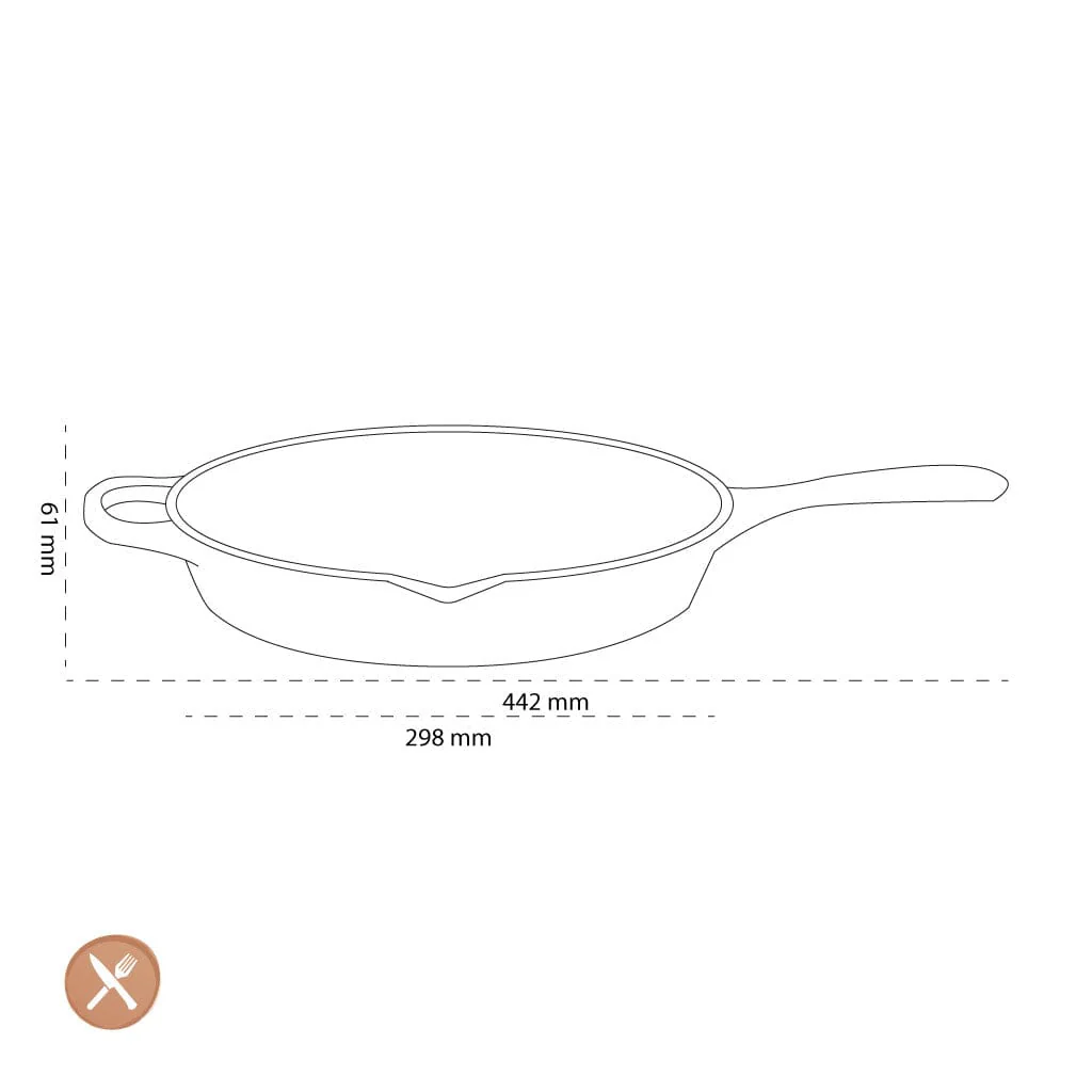 2025 Le Creuset - Sartén redonda alta Signature Mattschwarz 26 cm