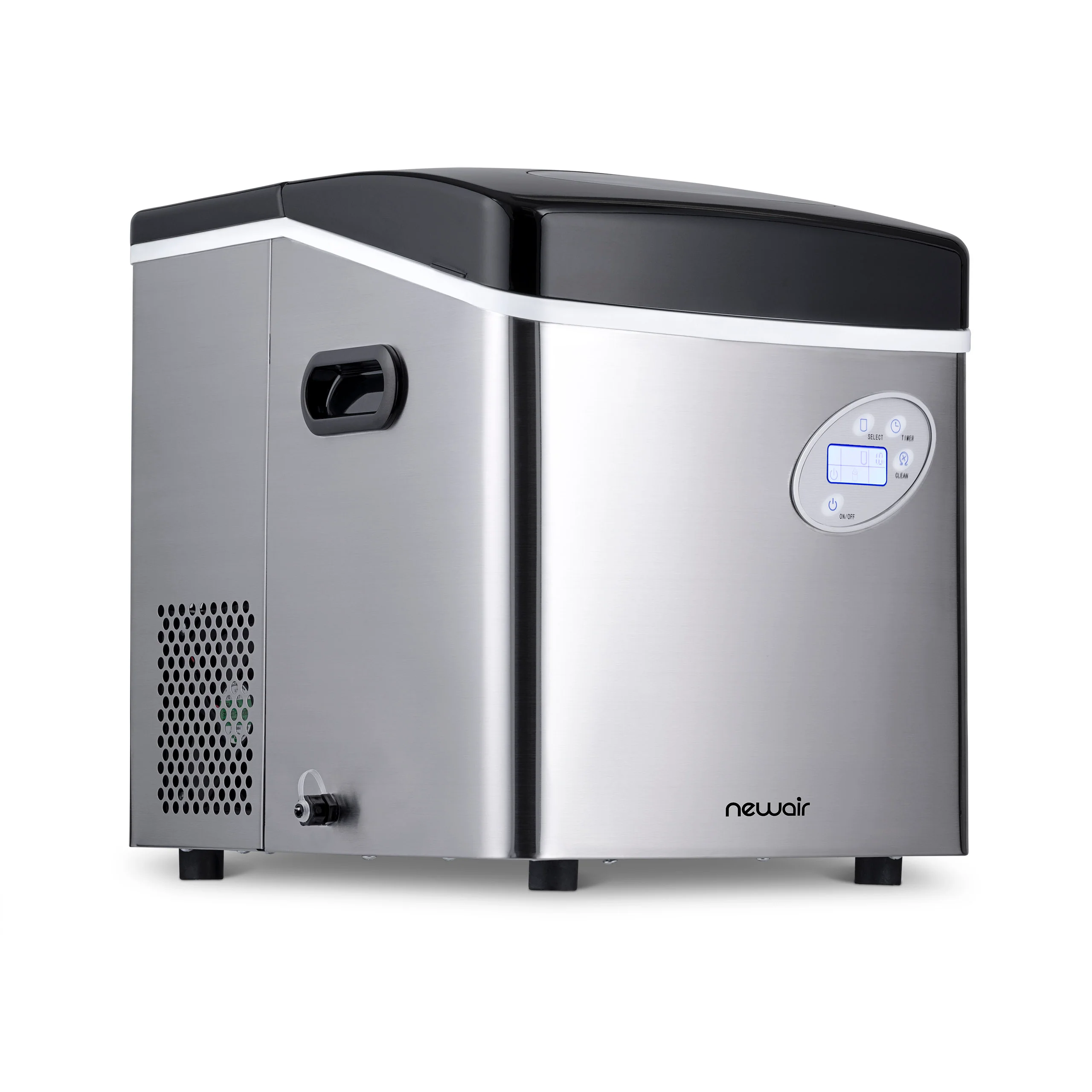 2025 Máquina de Hielo de Encimera Newair® – Cubos de Hielo en Forma de Bala, Rojo