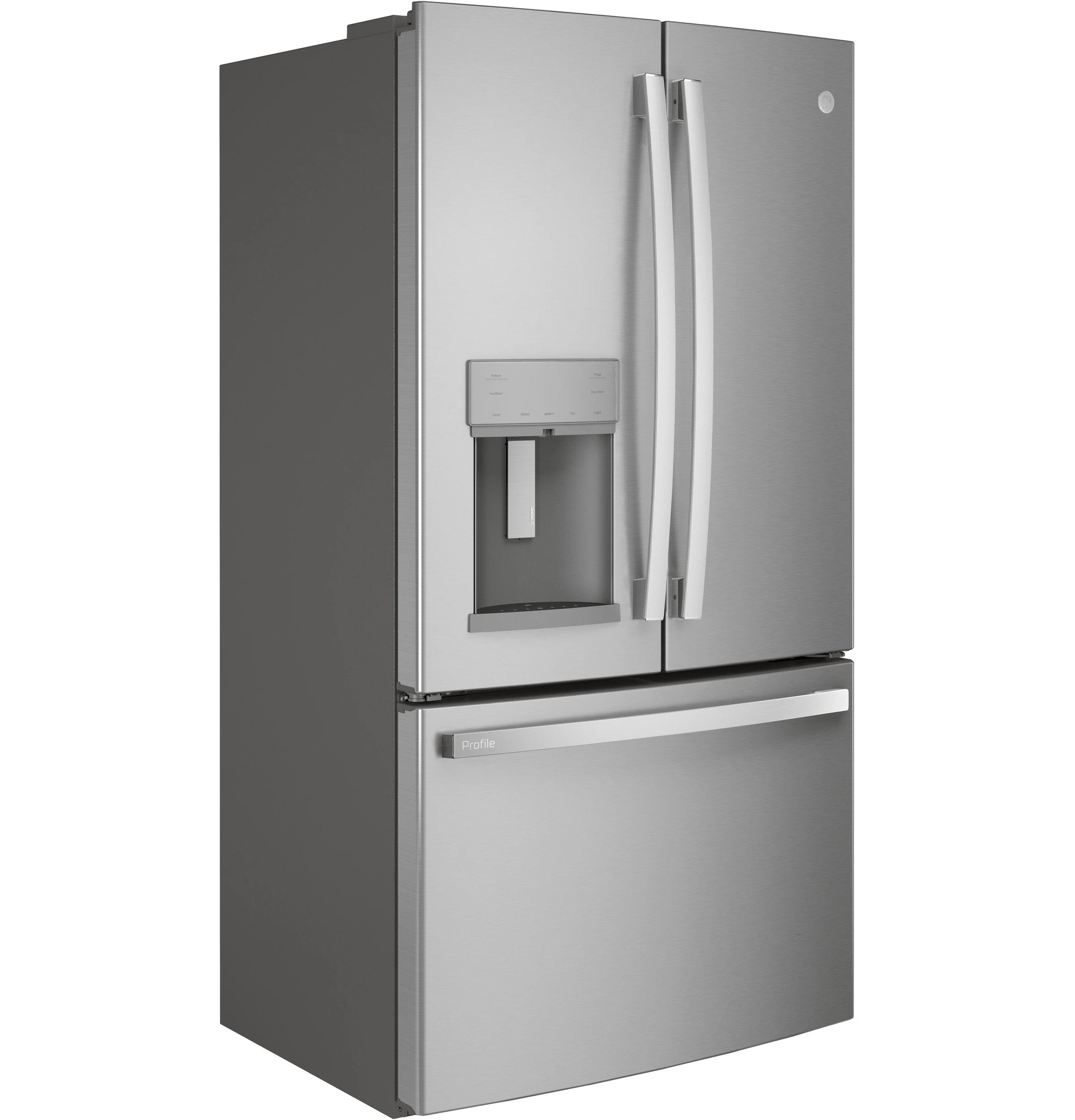 2025 Refrigerador French Door GE Profile™ Series ENERGY STAR® de 27.7 pies cúbicos, resistente a huellas dactilares, con llenado automático manos libres