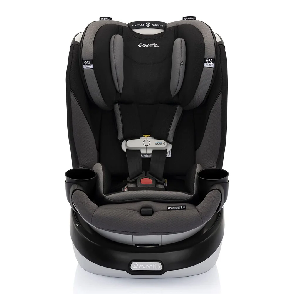 2025 Evenflo GOLD Revolve360 Slim Asiento de Coche Giratorio 2 en 1 con SensorSafe