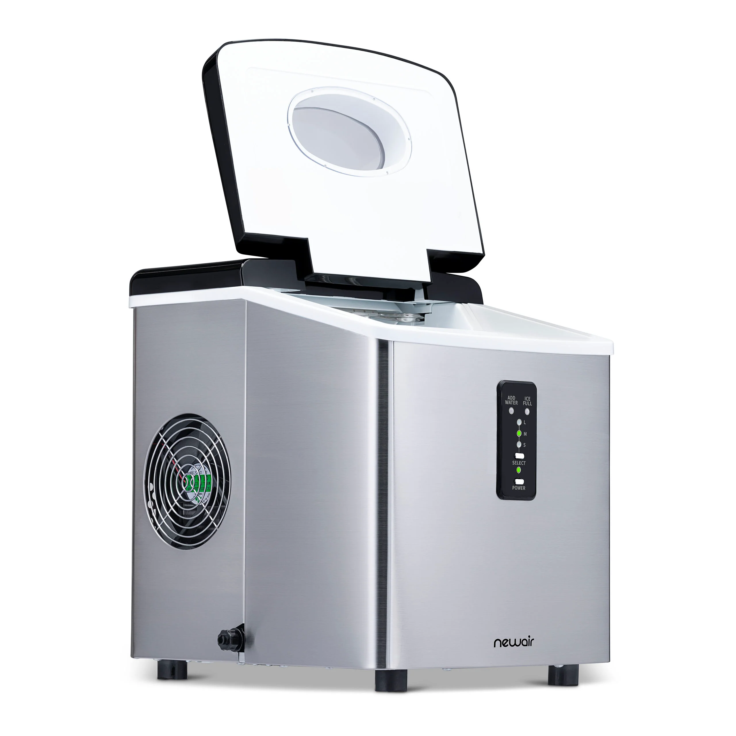 2025 Máquina de Hielo de Encimera Newair® – Cubos de Hielo en Forma de Bala