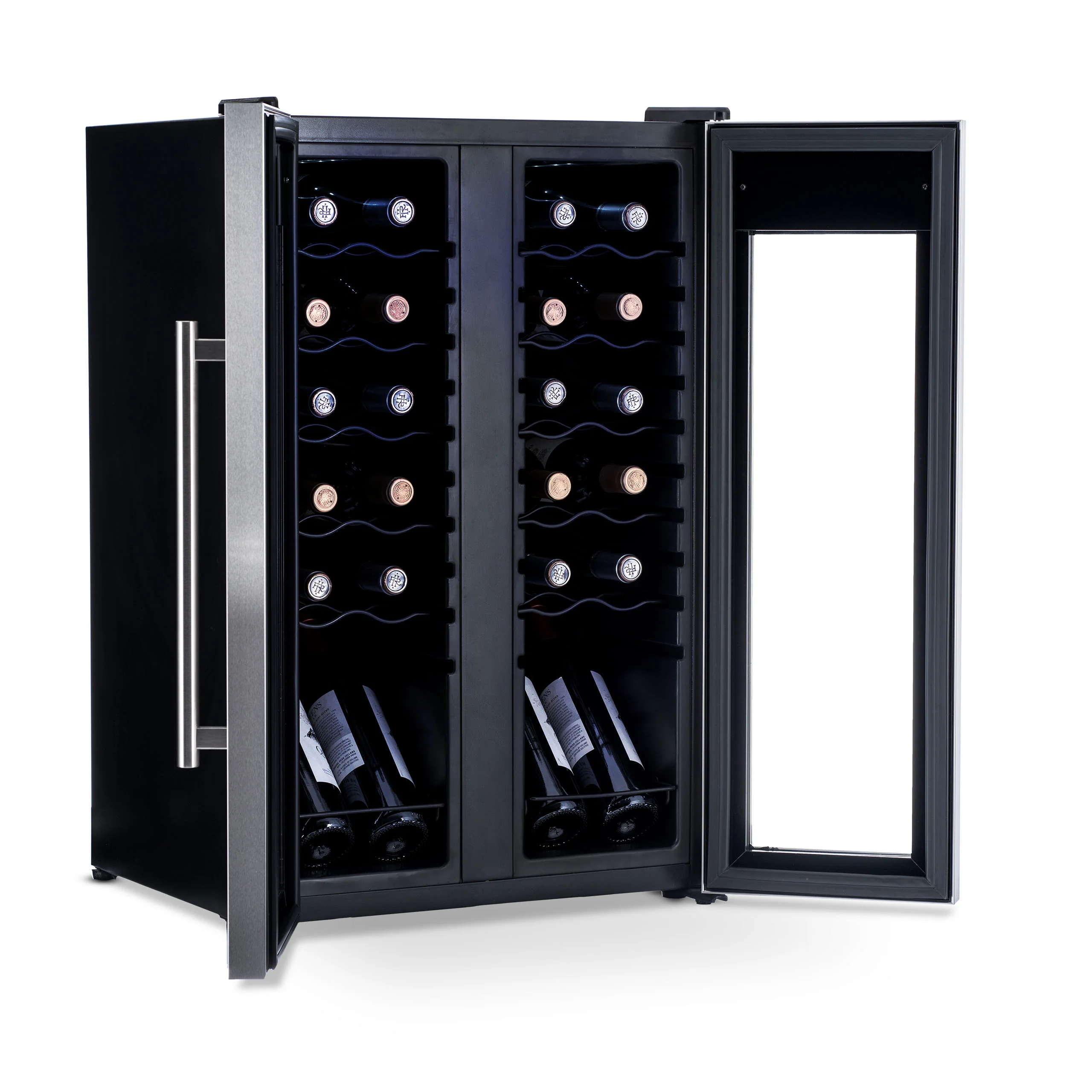 2025 Refrigerador de Vinos Independiente Newair® de Acero Inoxidable – 24 Botellas – 20